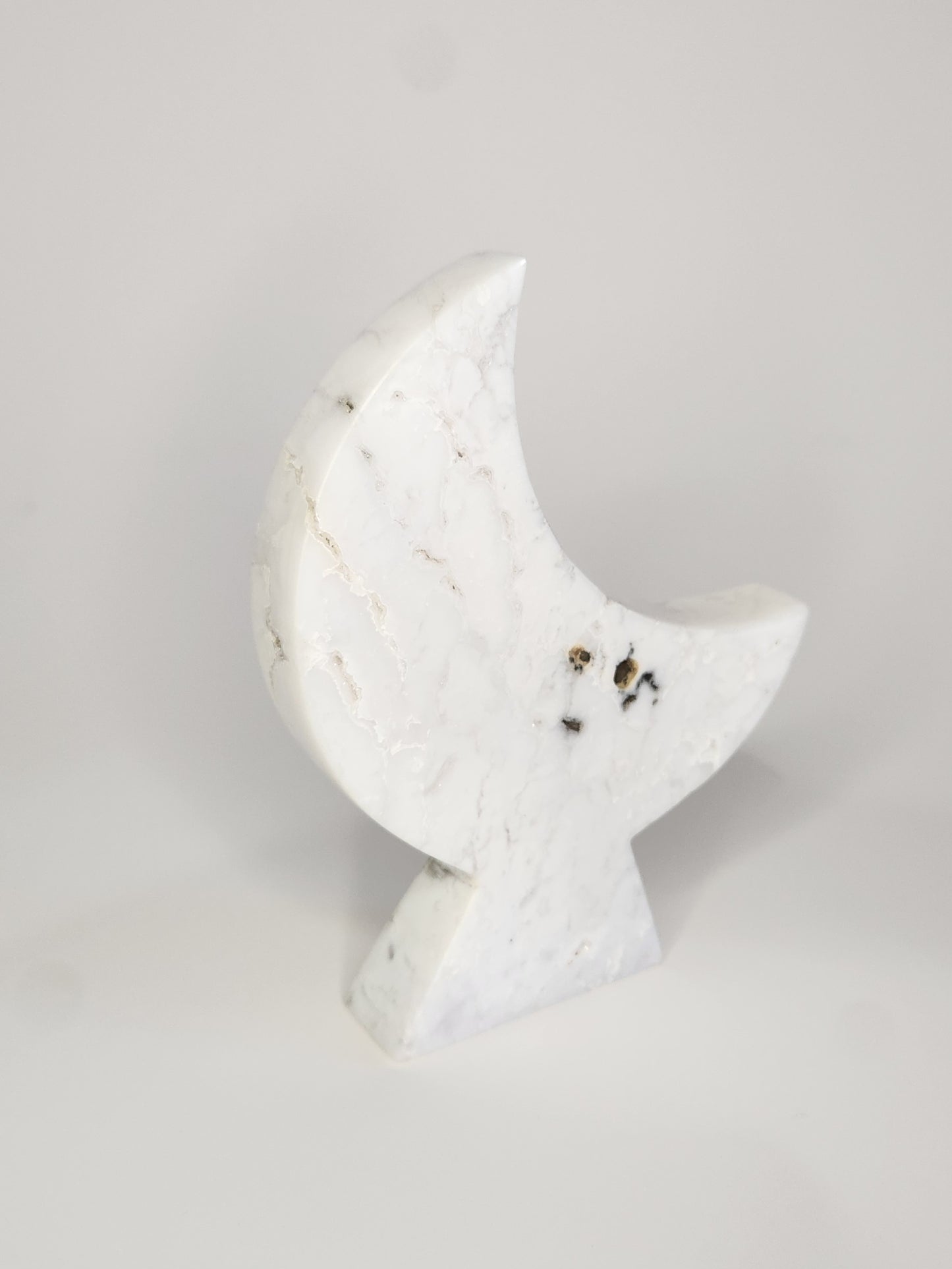 White Plume Agate Moon