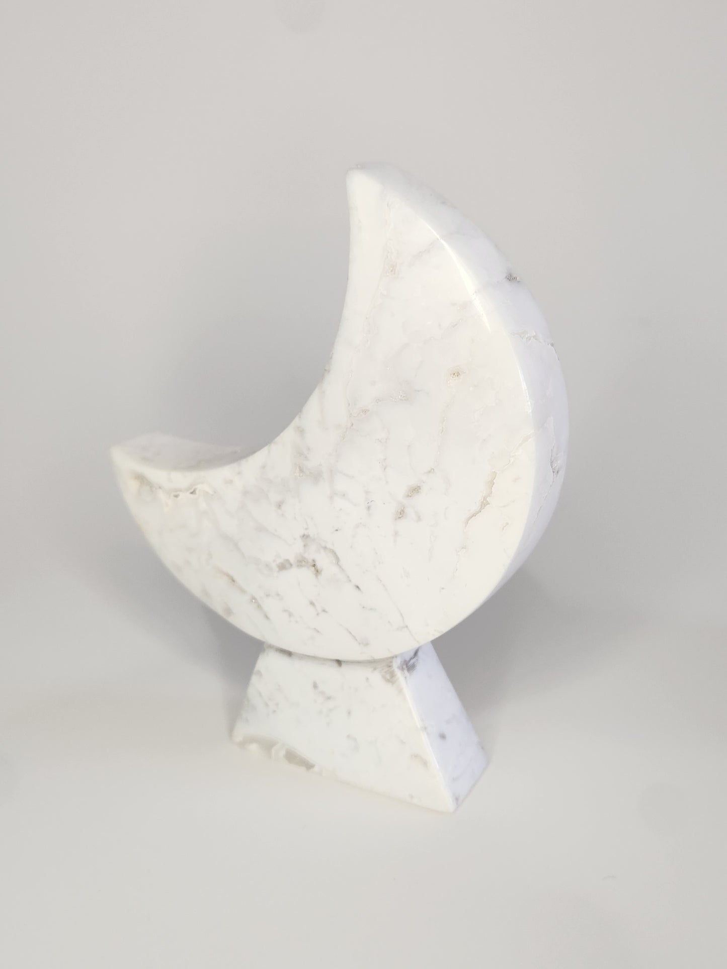 White Plume Agate Moon