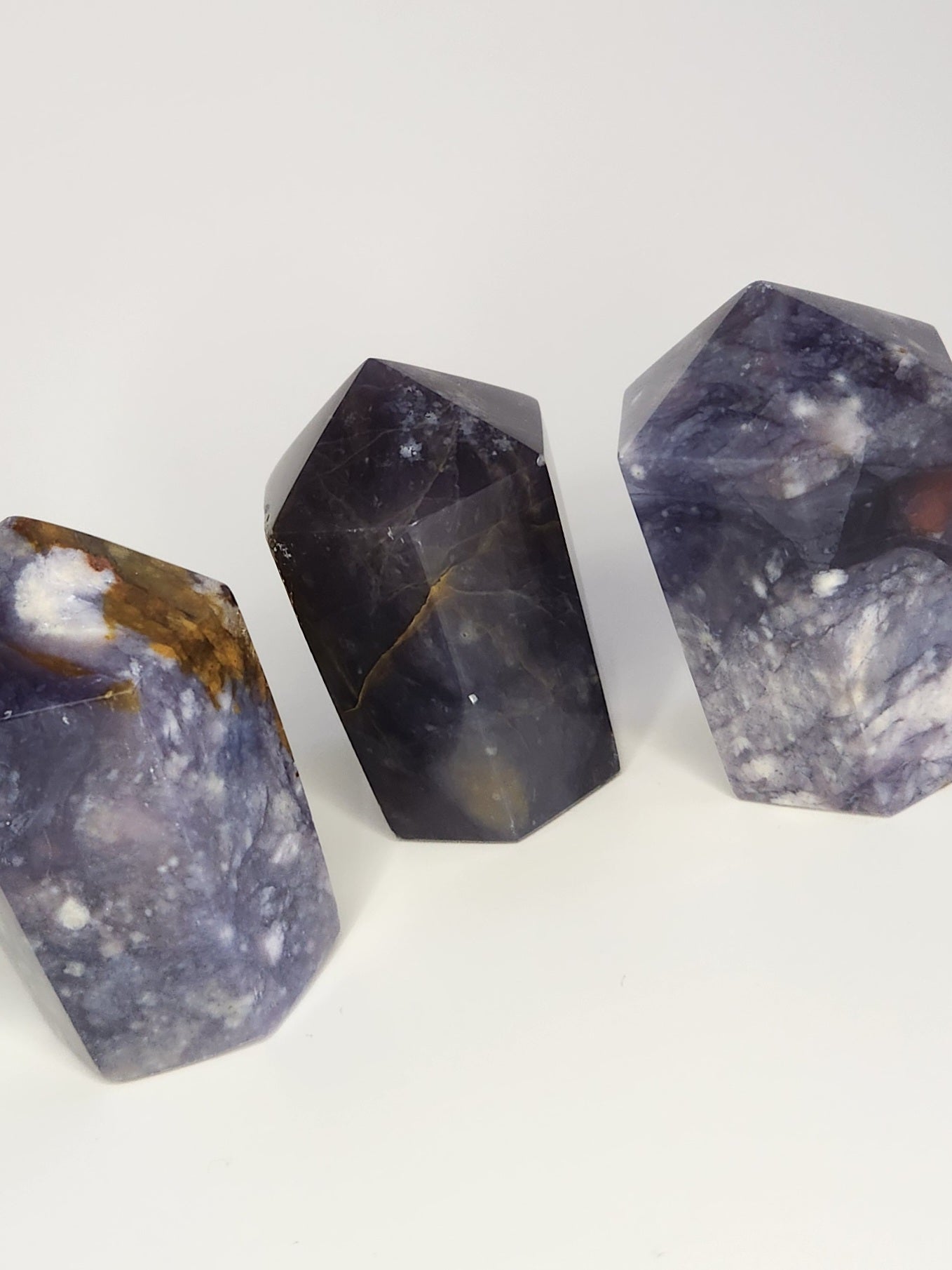 Purple Chalcedony Cupcake Mini Towers