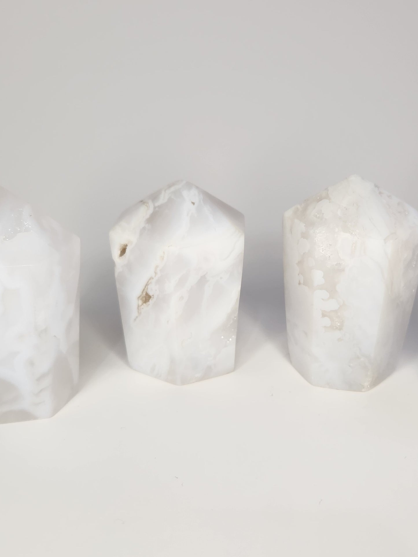 White Plume Agate Cupcakes