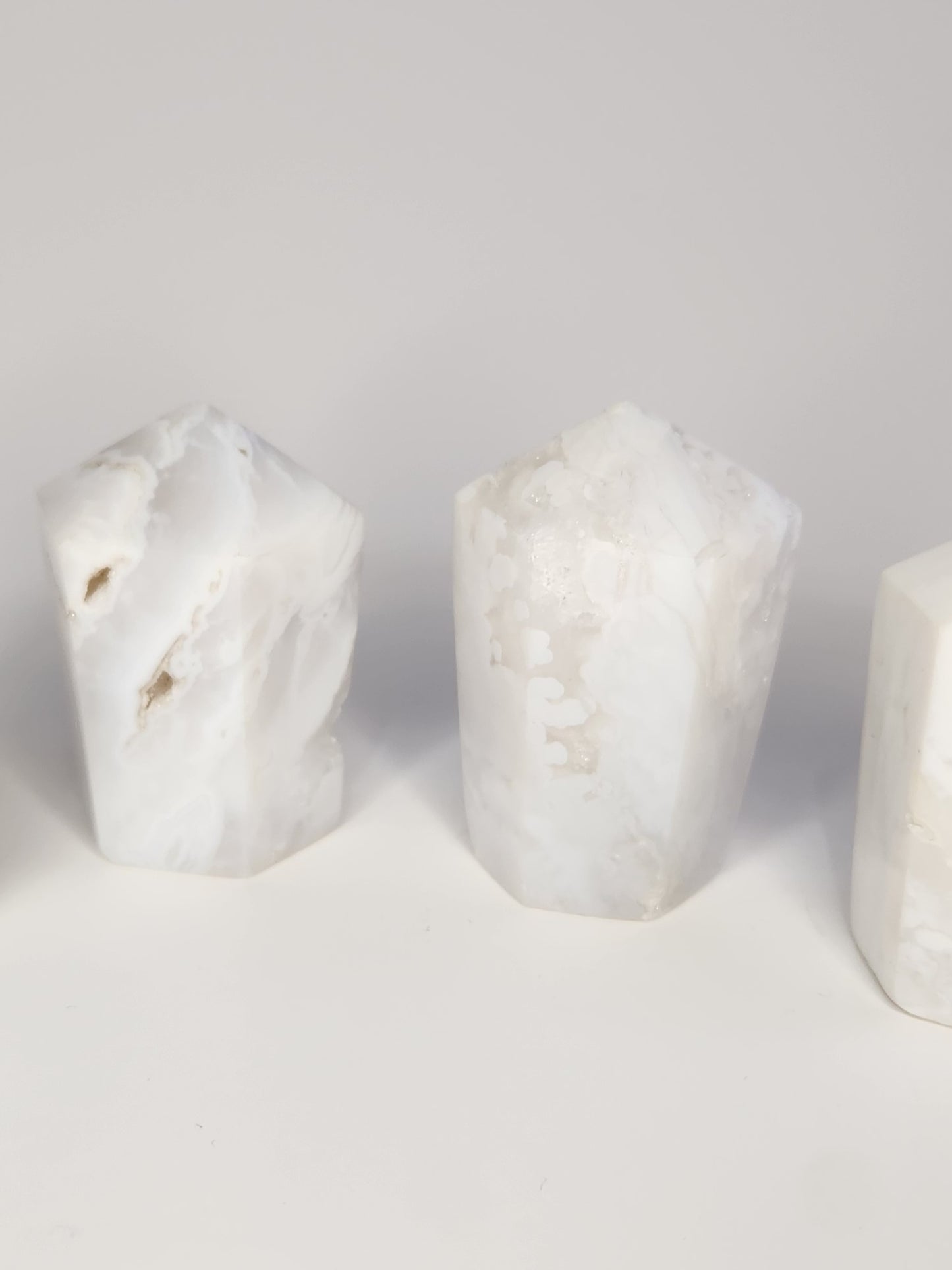 White Plume Agate Cupcakes