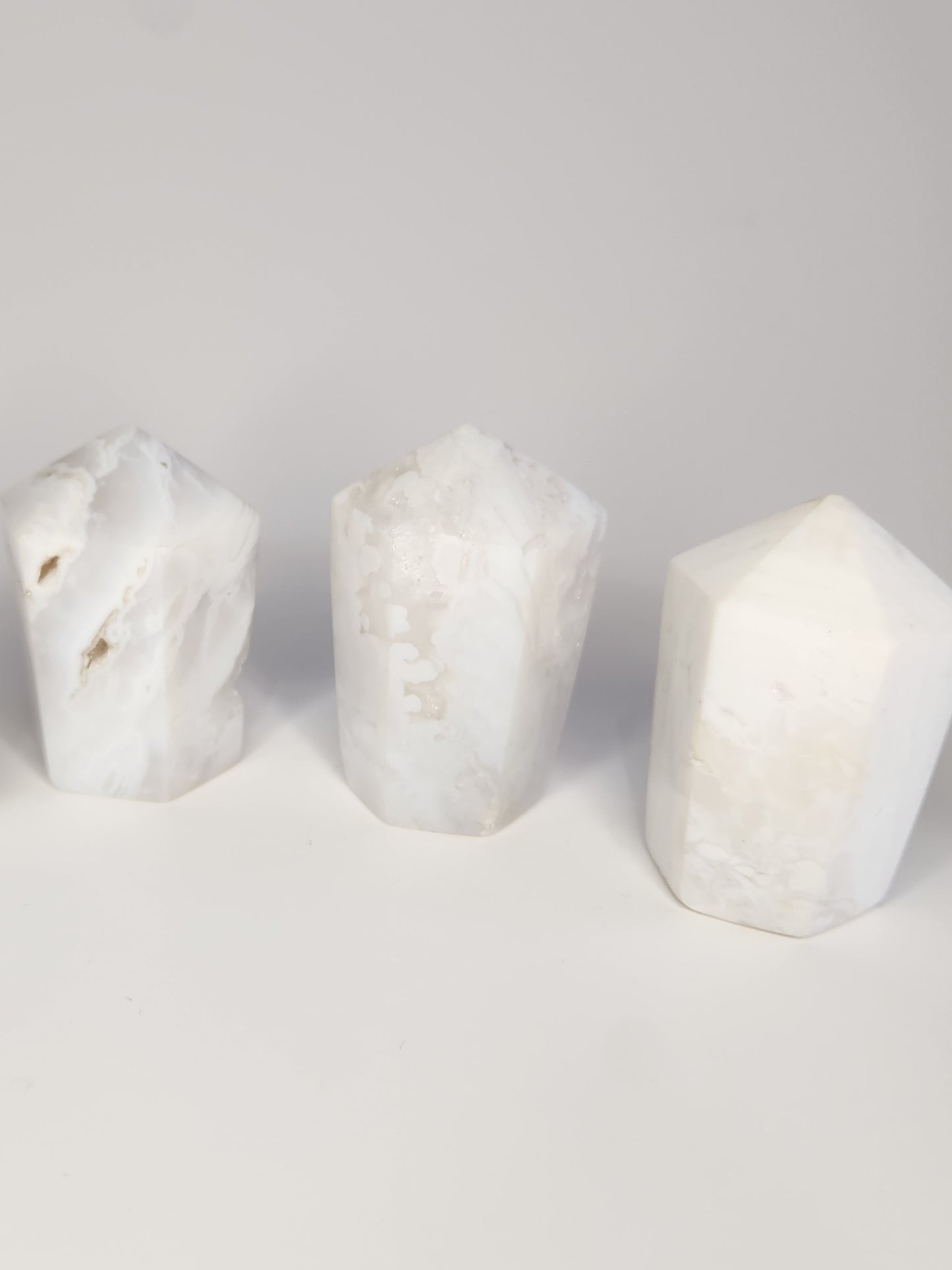 White Plume Agate Cupcakes