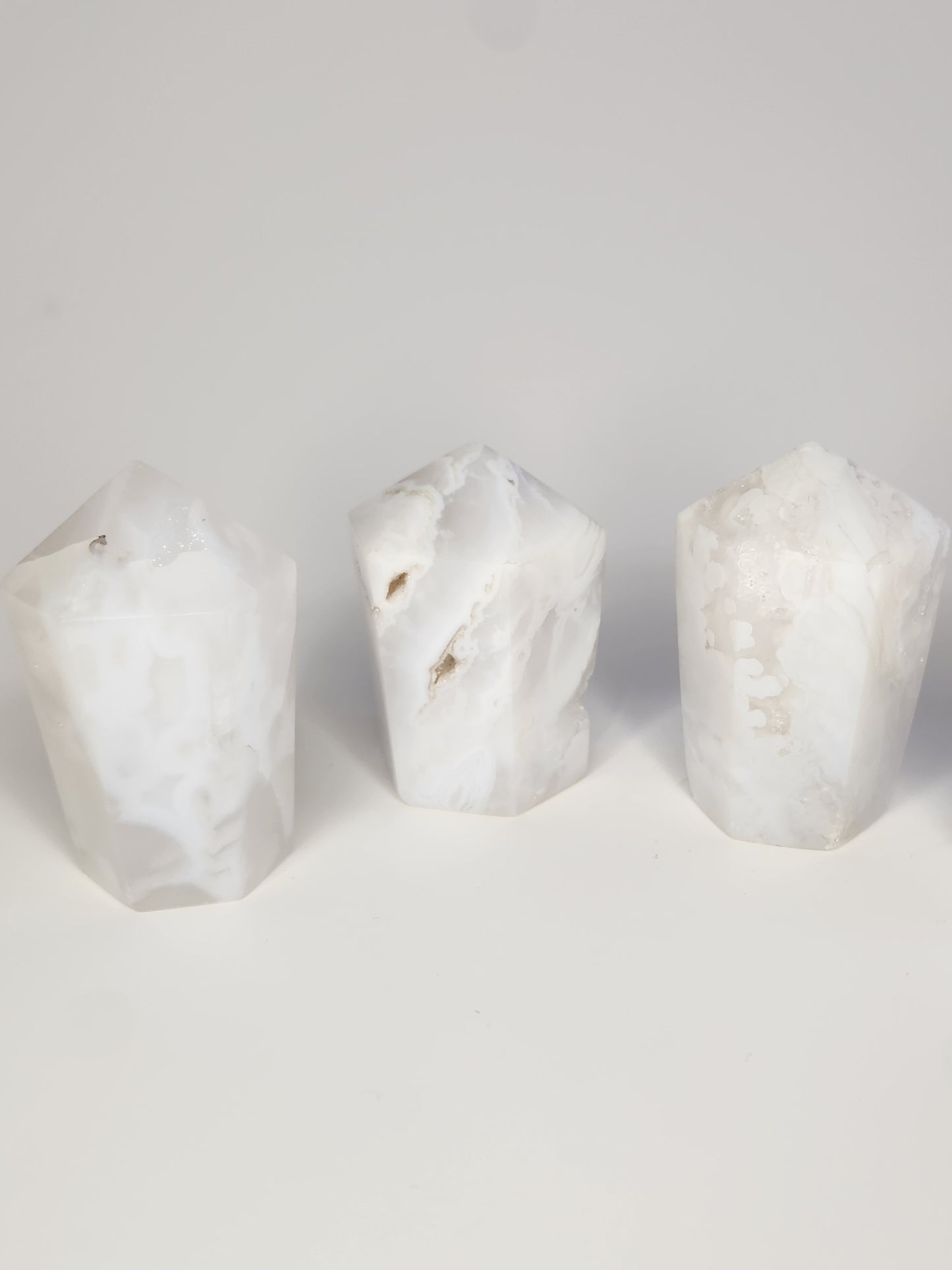 White Plume Agate Cupcakes
