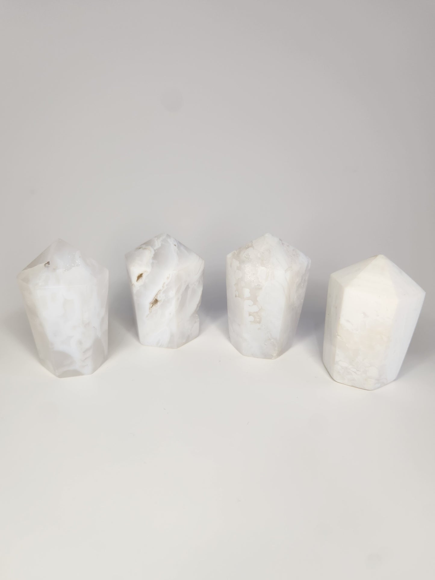 White Plume Agate Cupcakes