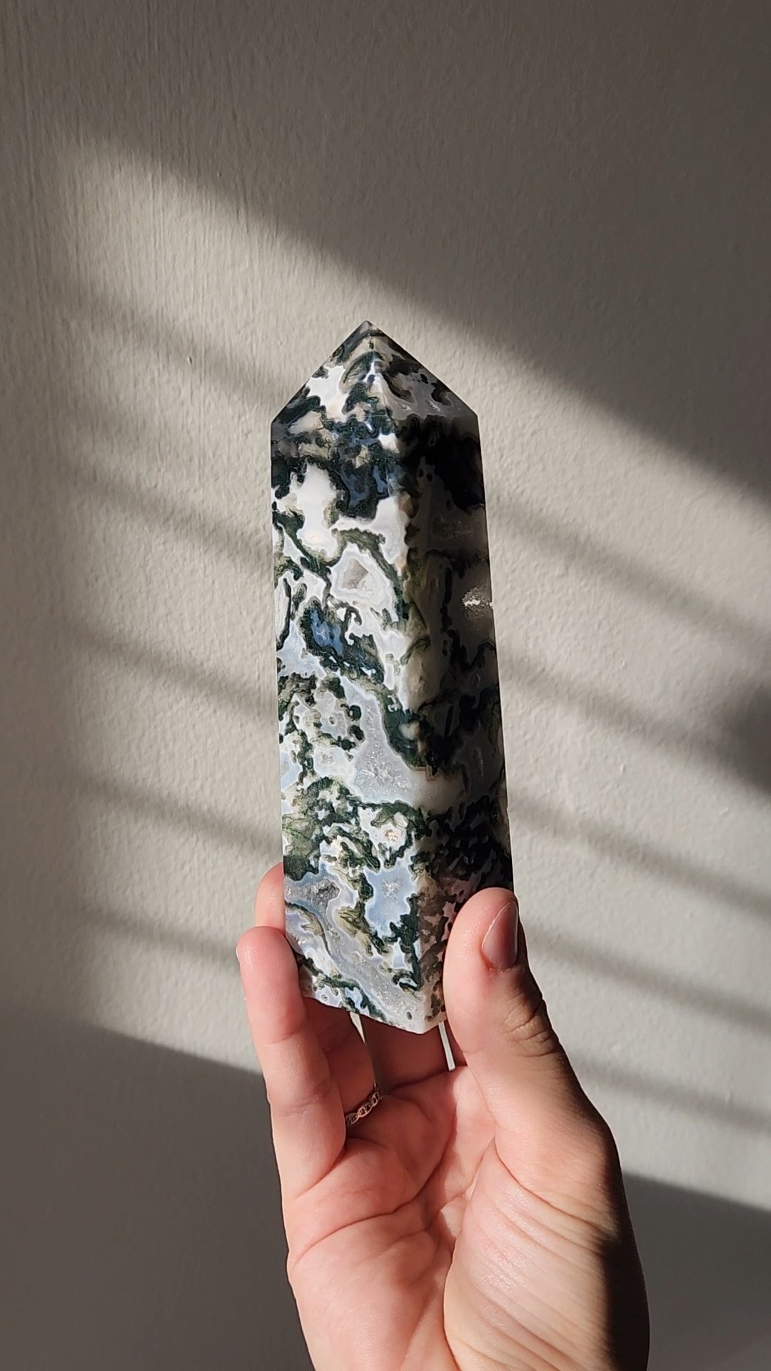 Moss Agate Tower Medium