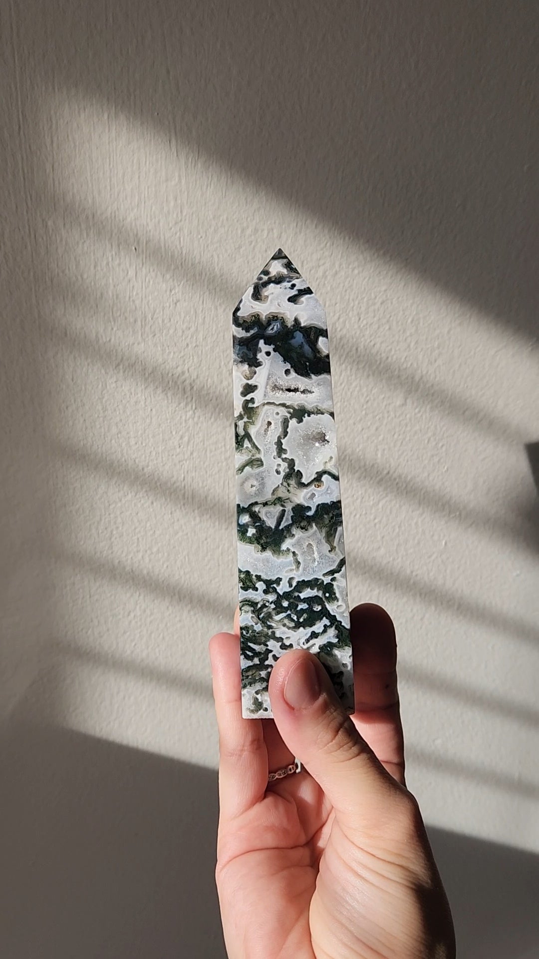 Moss Agate Tower Medium