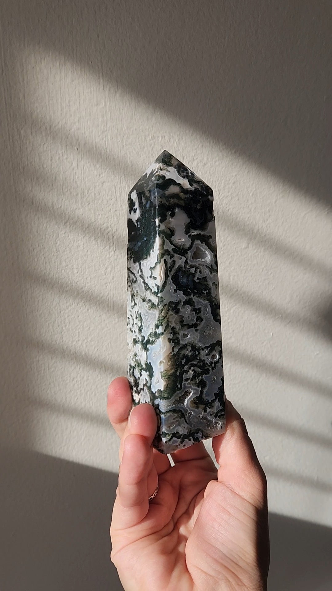 Moss Agate Tower Medium