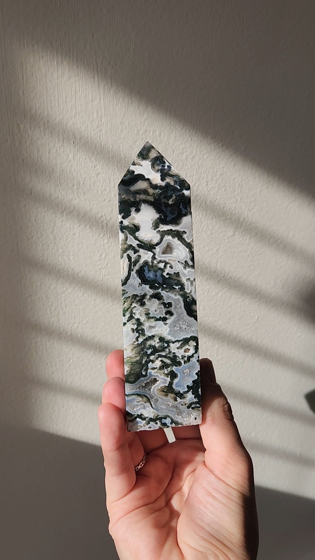 Moss Agate Tower Medium