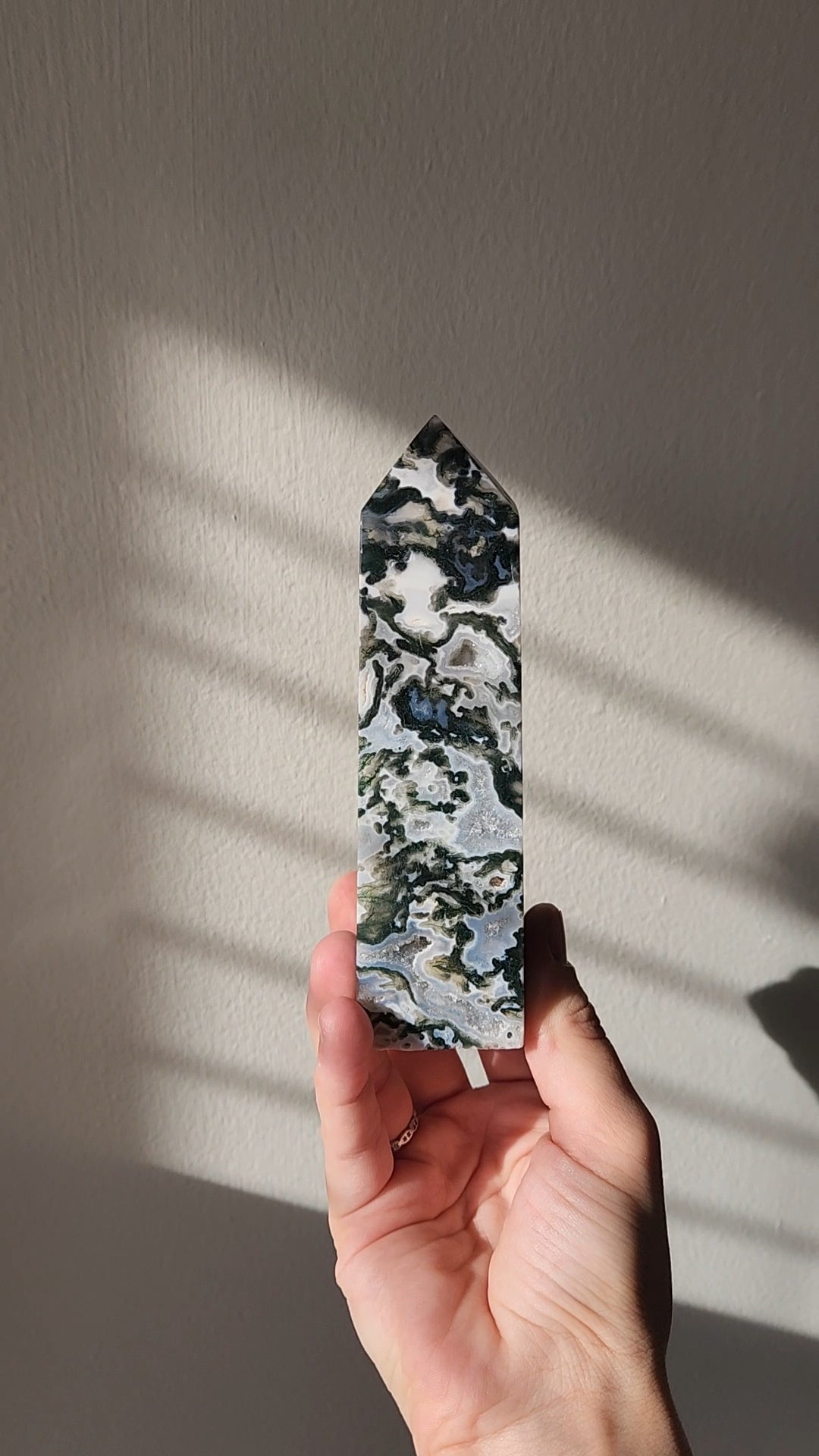 Moss Agate Tower Medium