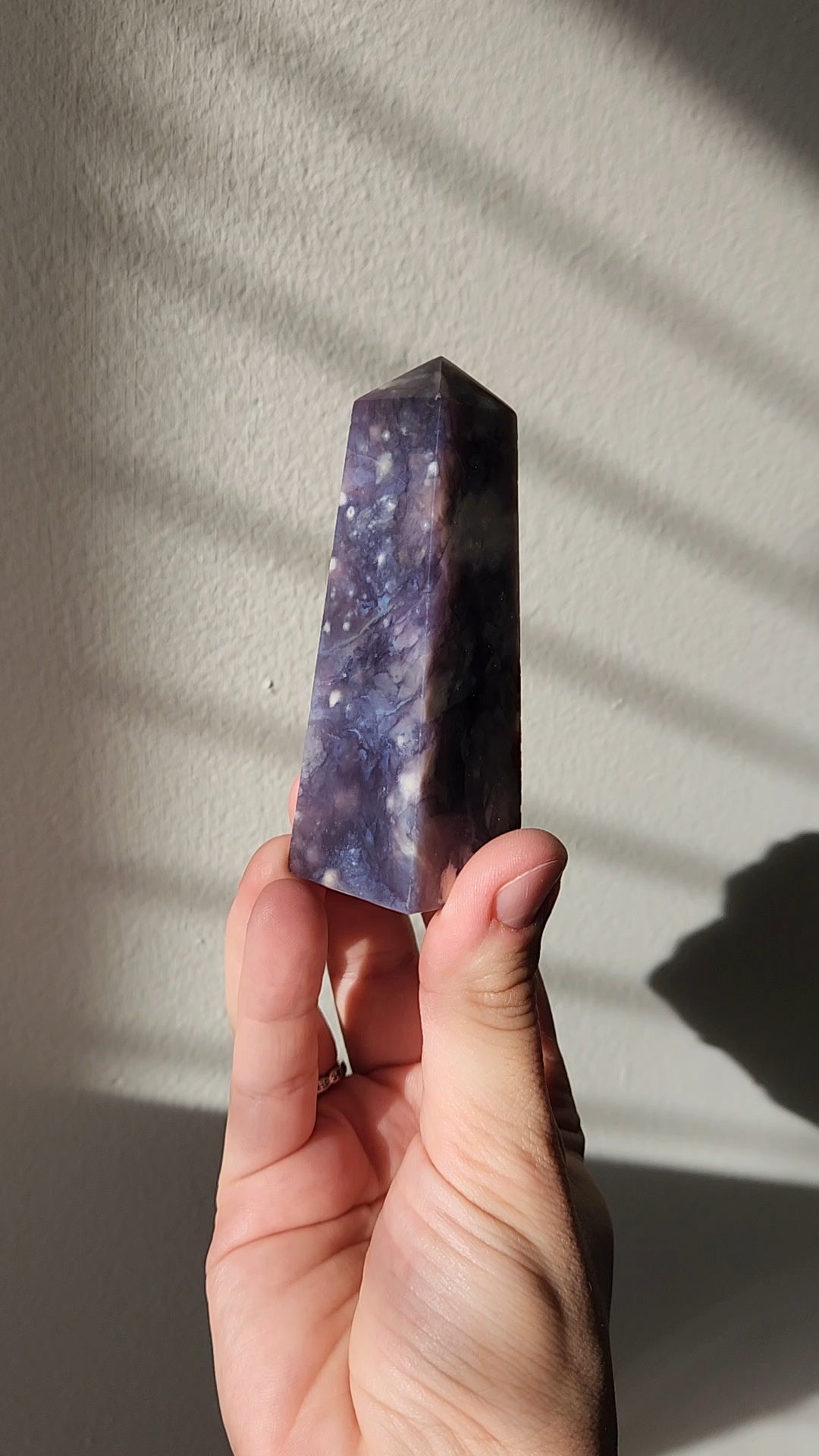 Purple Chalcedony Tower