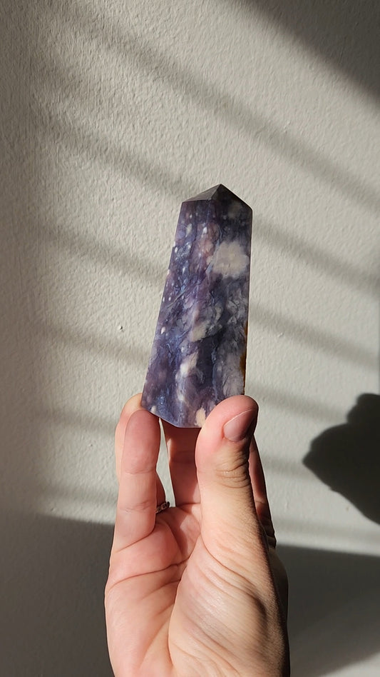 Purple Chalcedony Tower