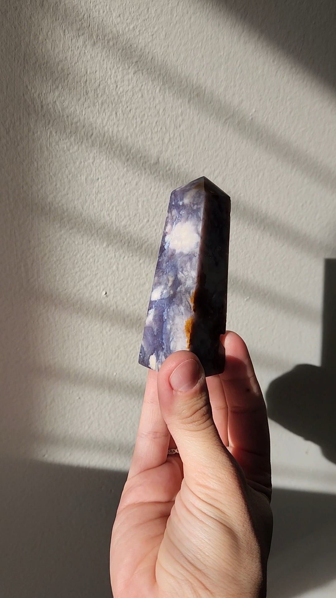 Purple Chalcedony Tower