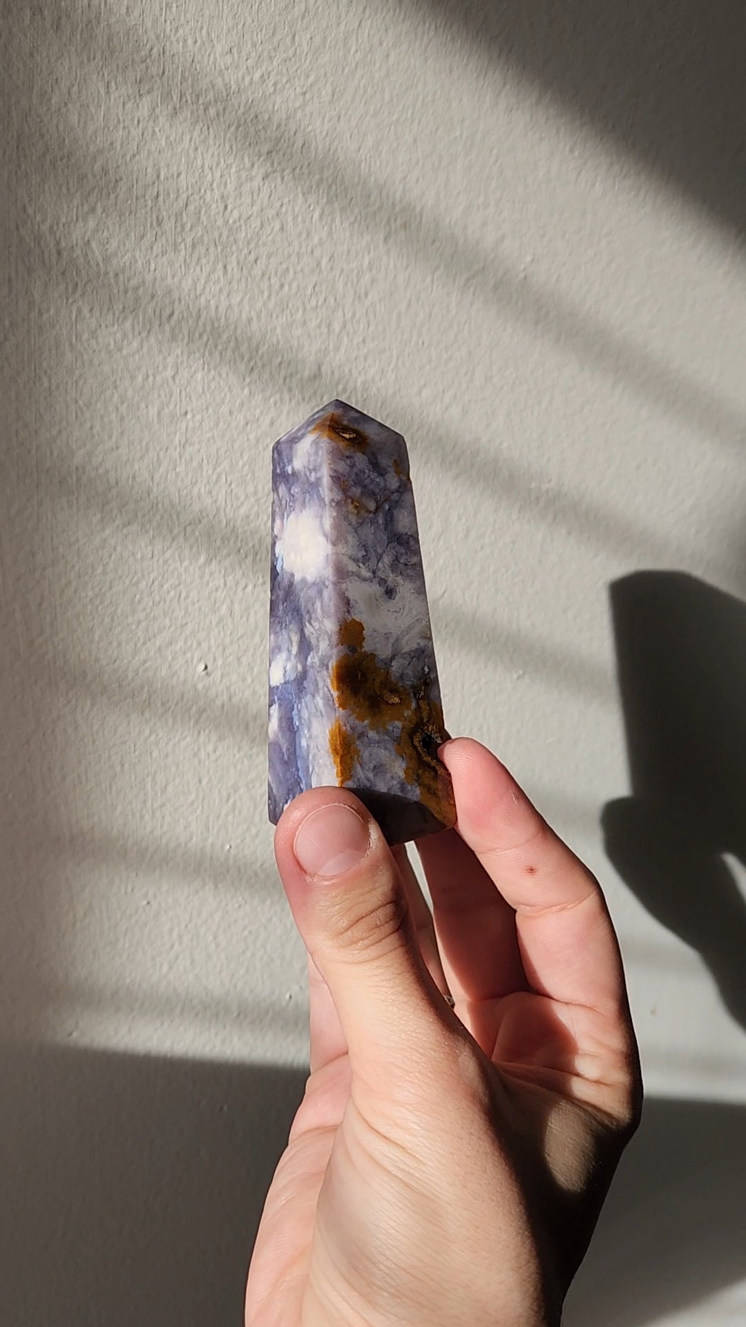 Purple Chalcedony Tower