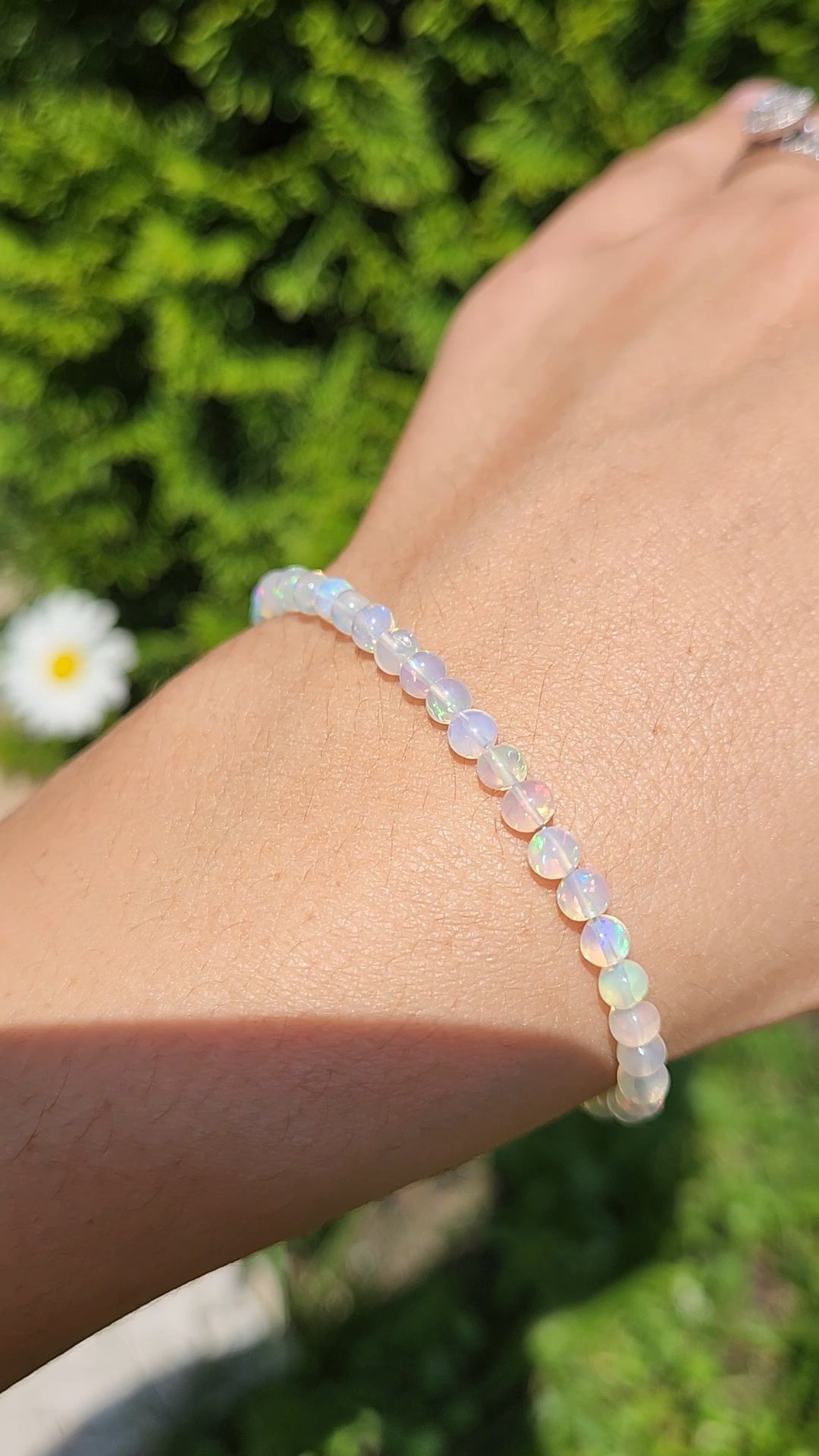 Opal Bracelet | 925 Sterling Silver, Adjustable Fit