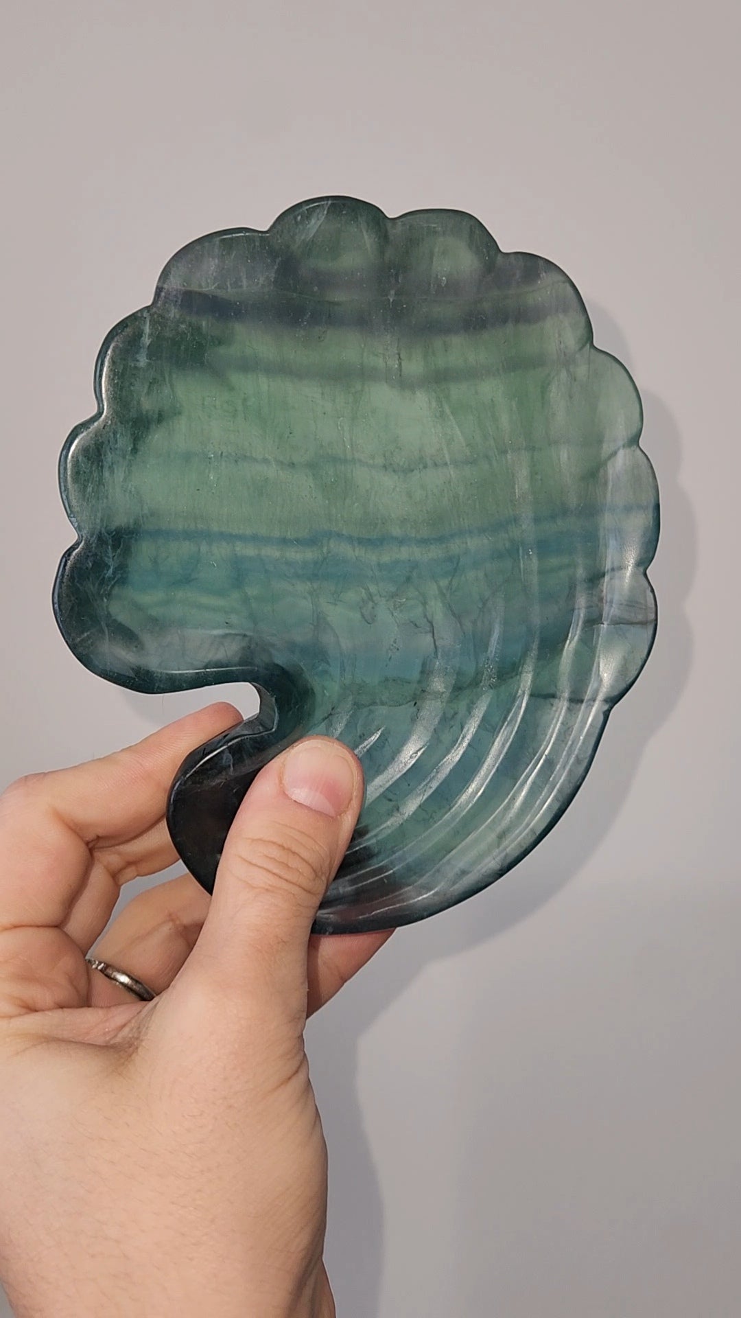 Fluorite Shell Dish