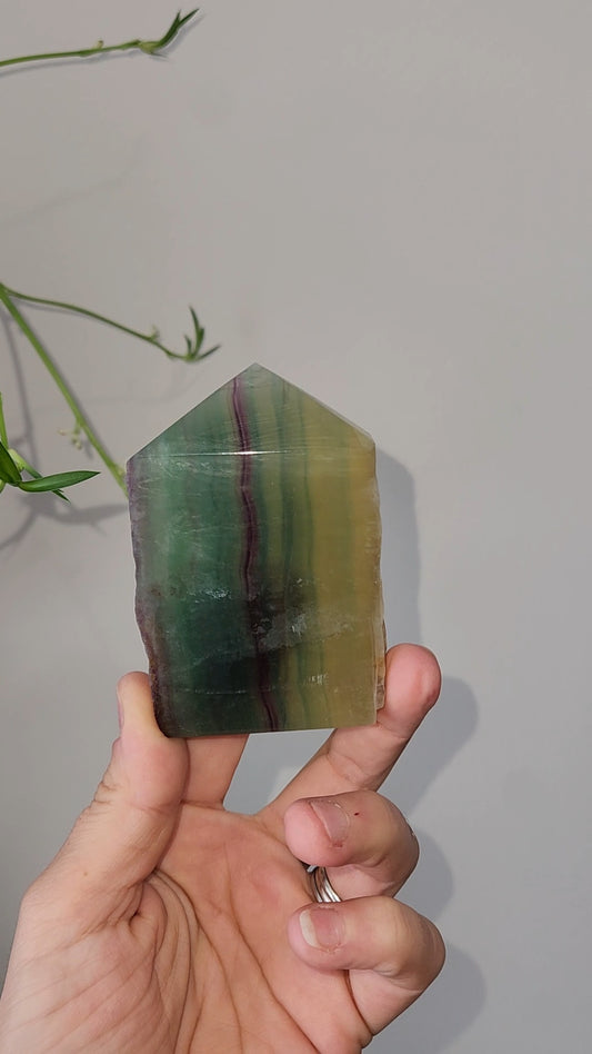 Mango Fluorite Tower
