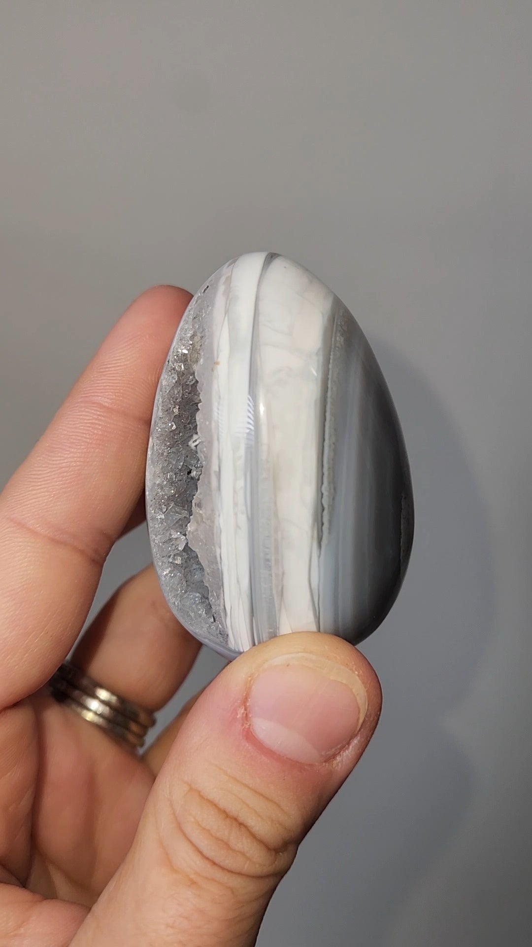 Druzy Agate Egg