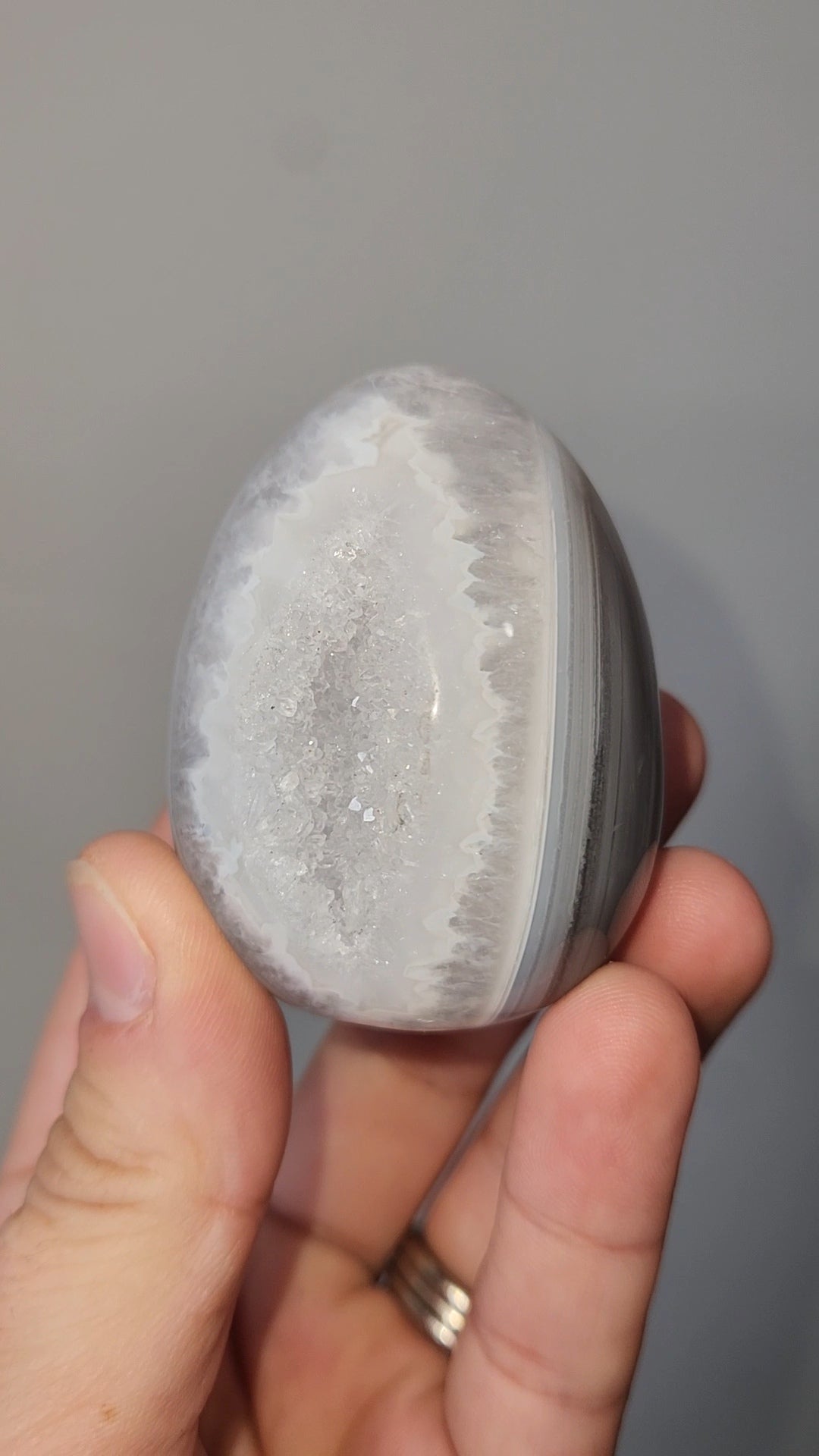 Druzy Agate Egg