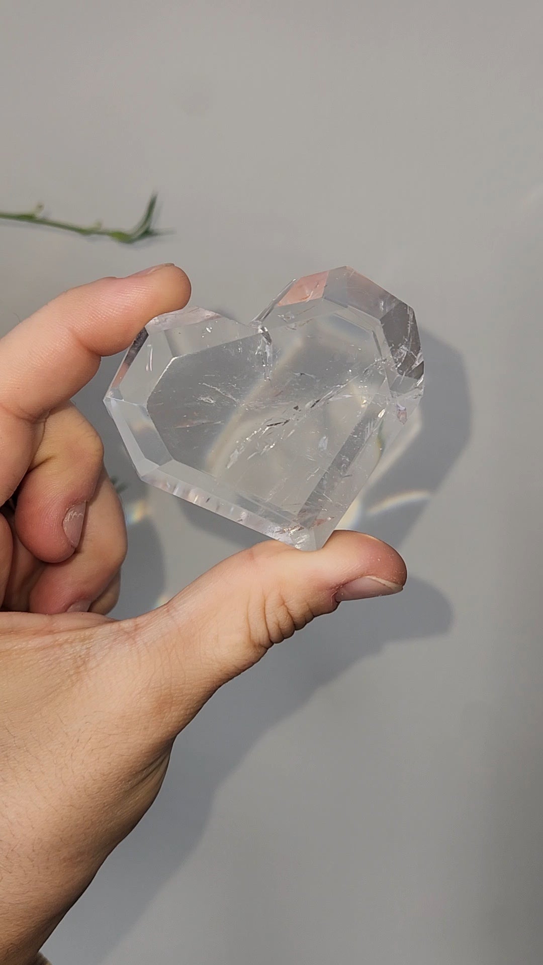 Clear Quartz Heart