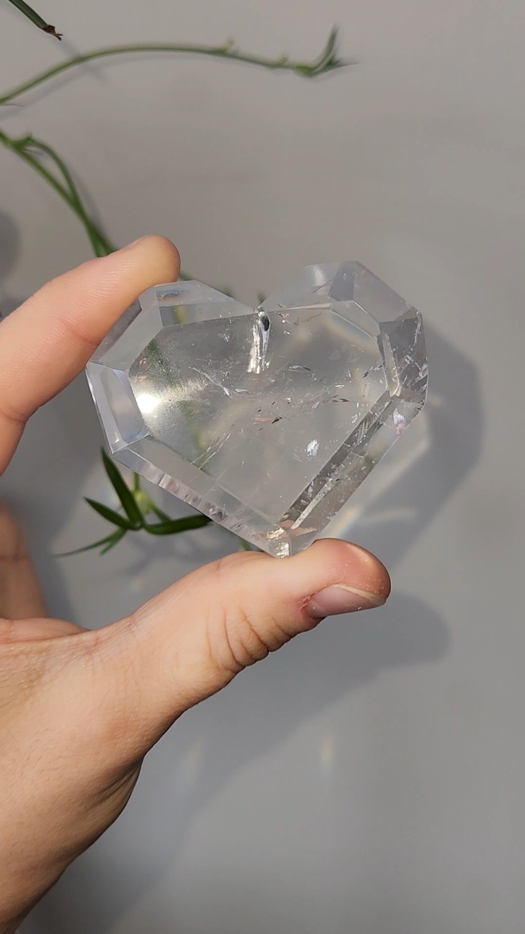 Clear Quartz Heart