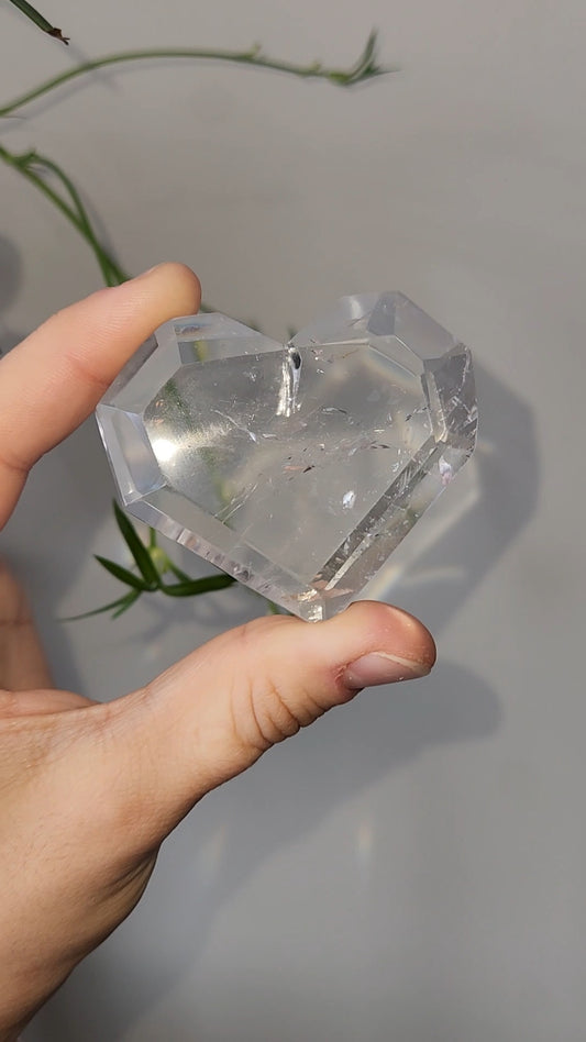 Clear Quartz Heart