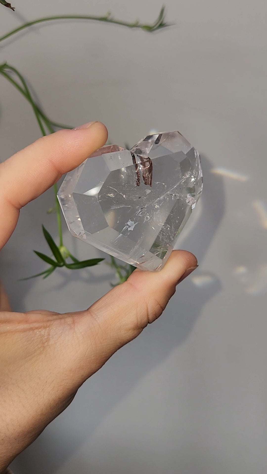 Clear Quartz Heart
