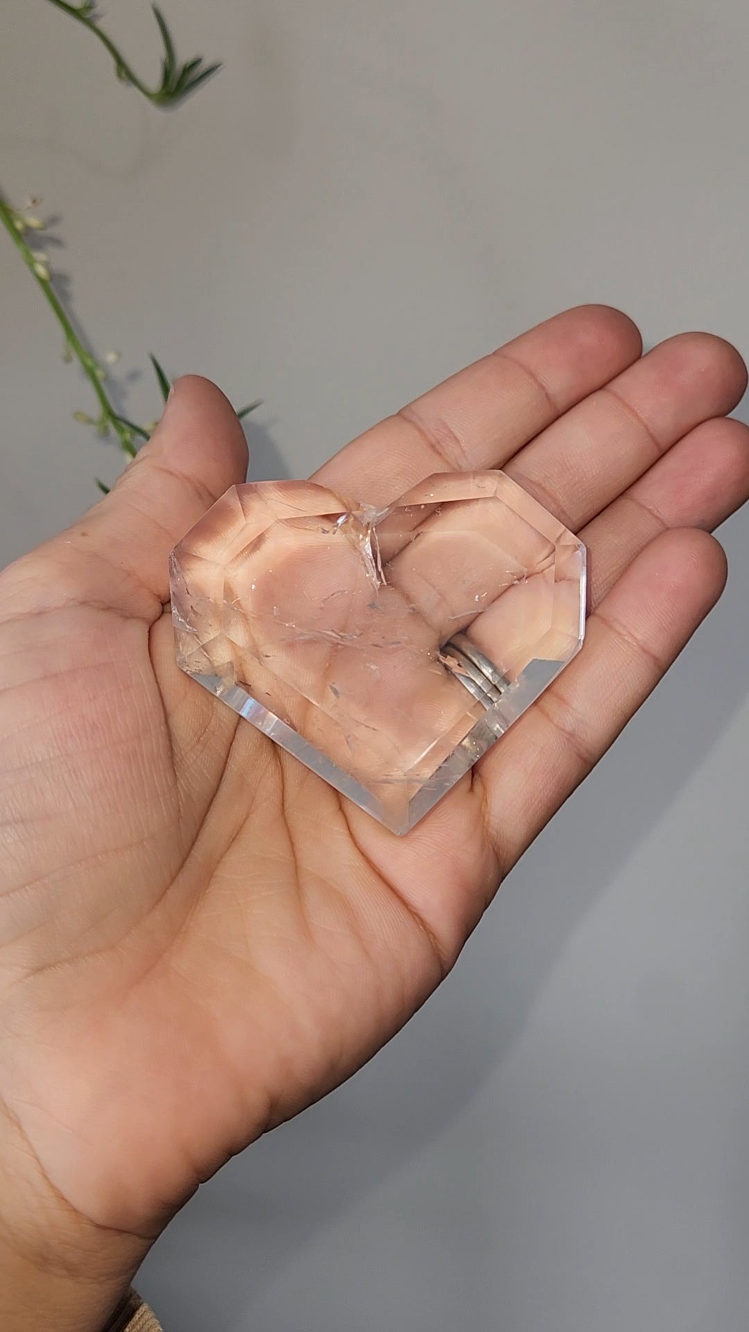 Clear Quartz Heart