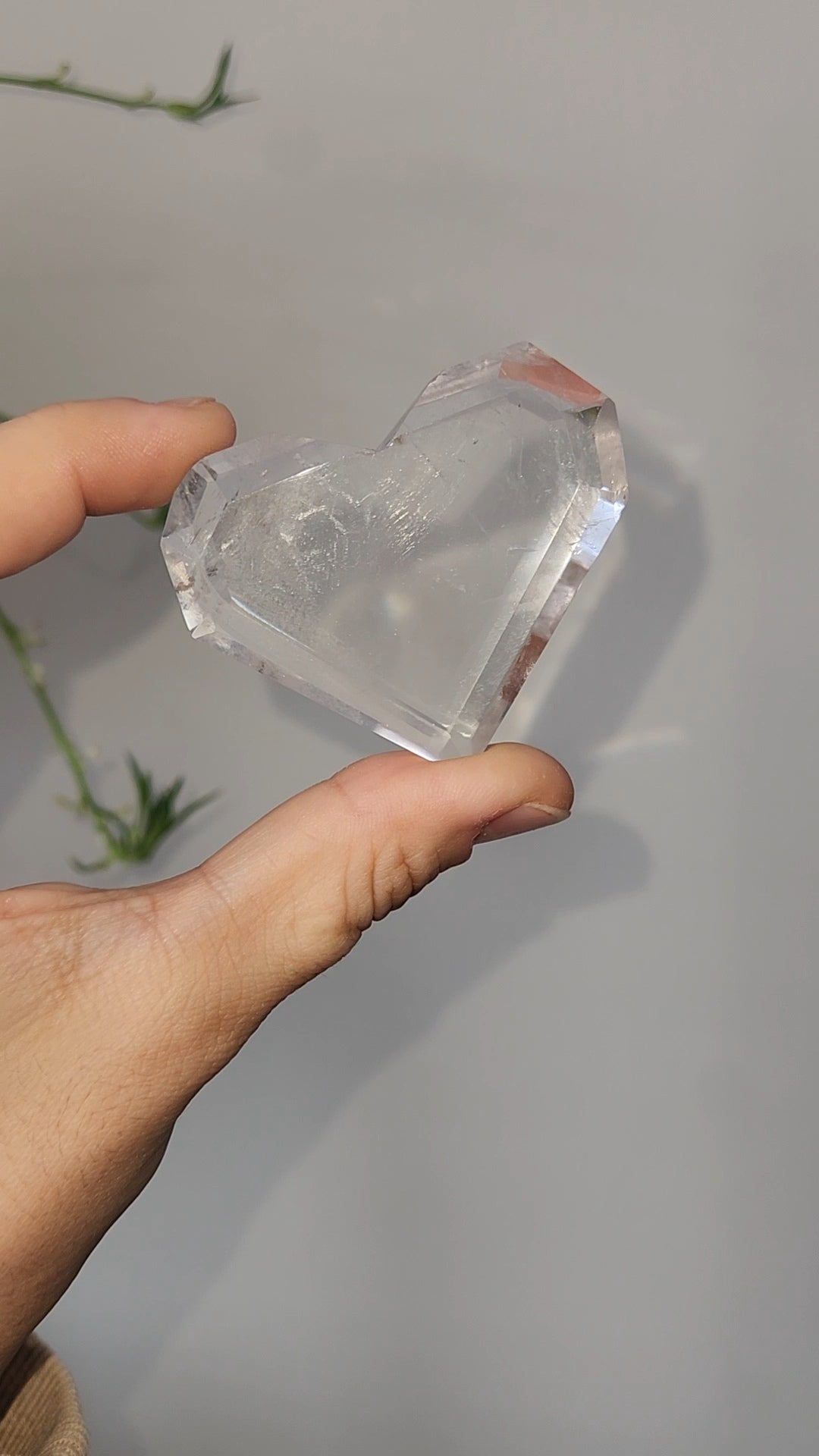 Clear Quartz Heart