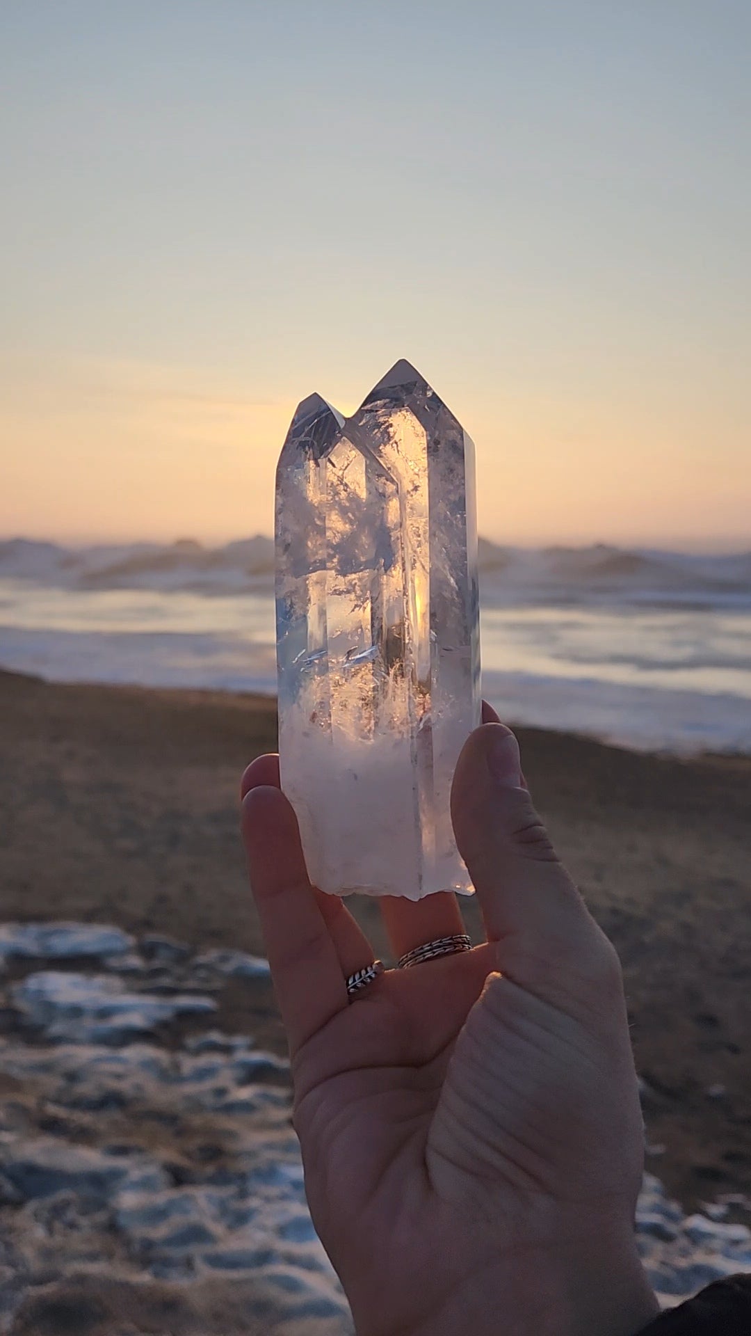 Clear Quartz Double Point