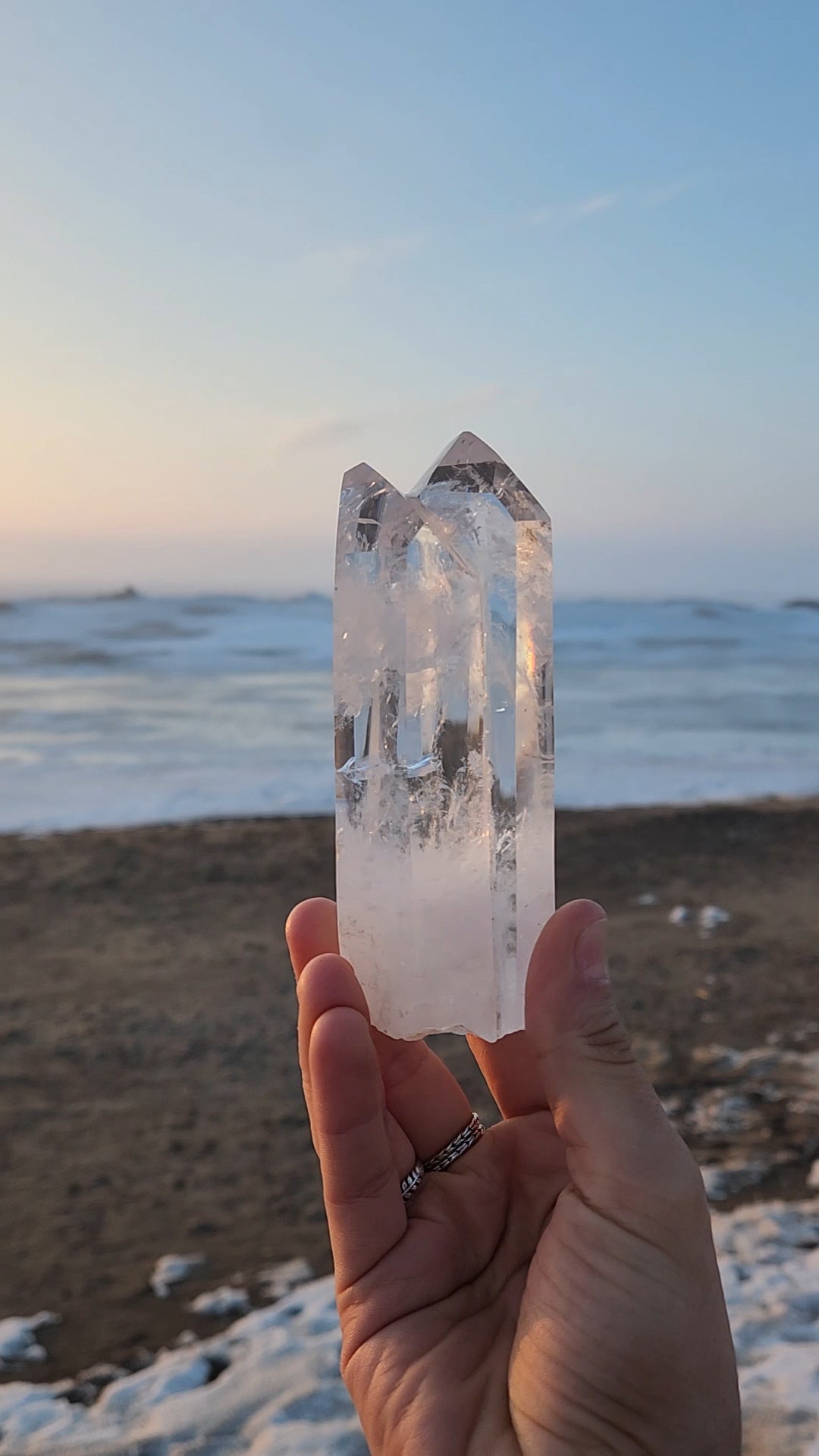 Clear Quartz Double Point