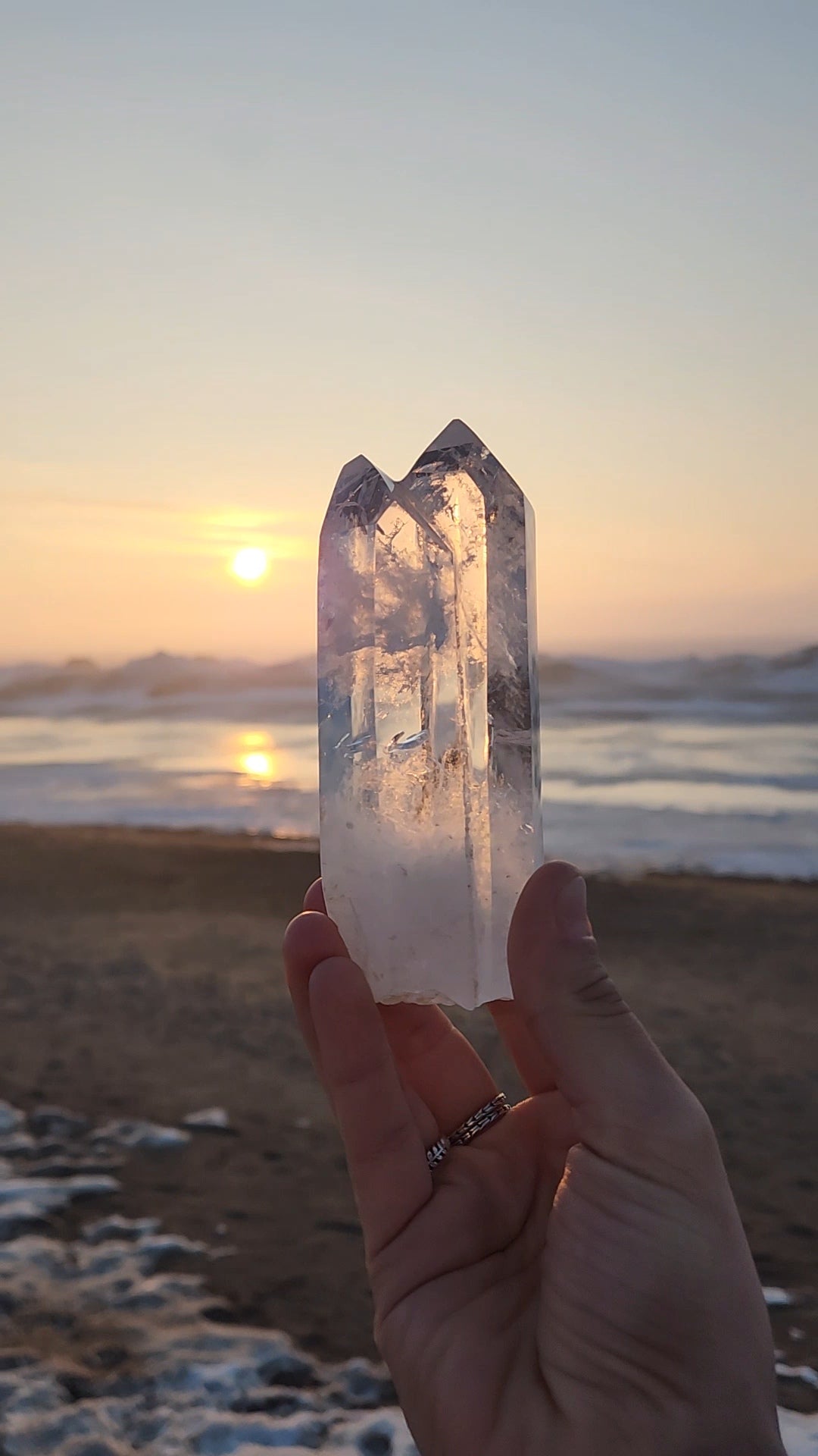 Clear Quartz Double Point