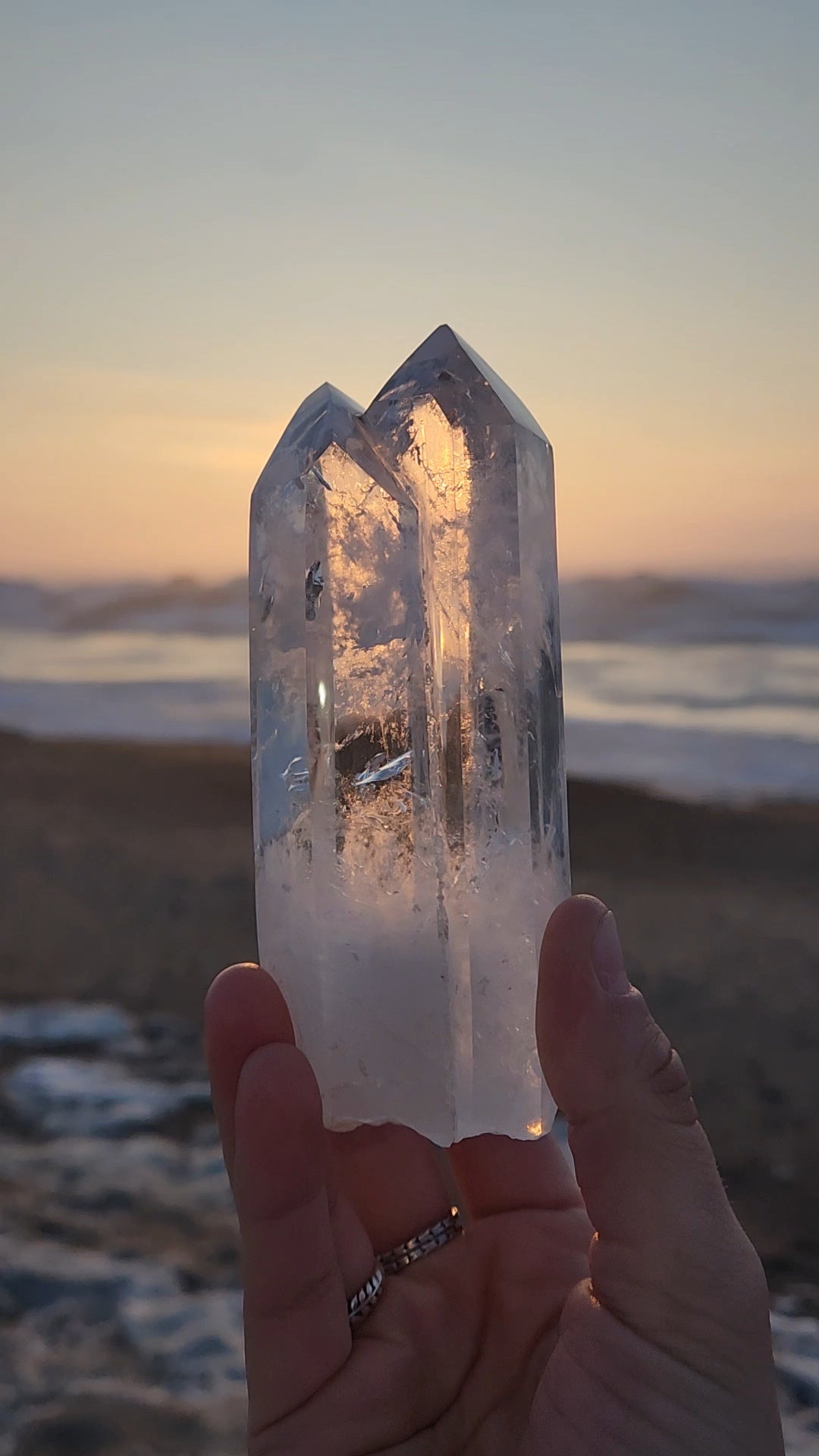 Clear Quartz Double Point