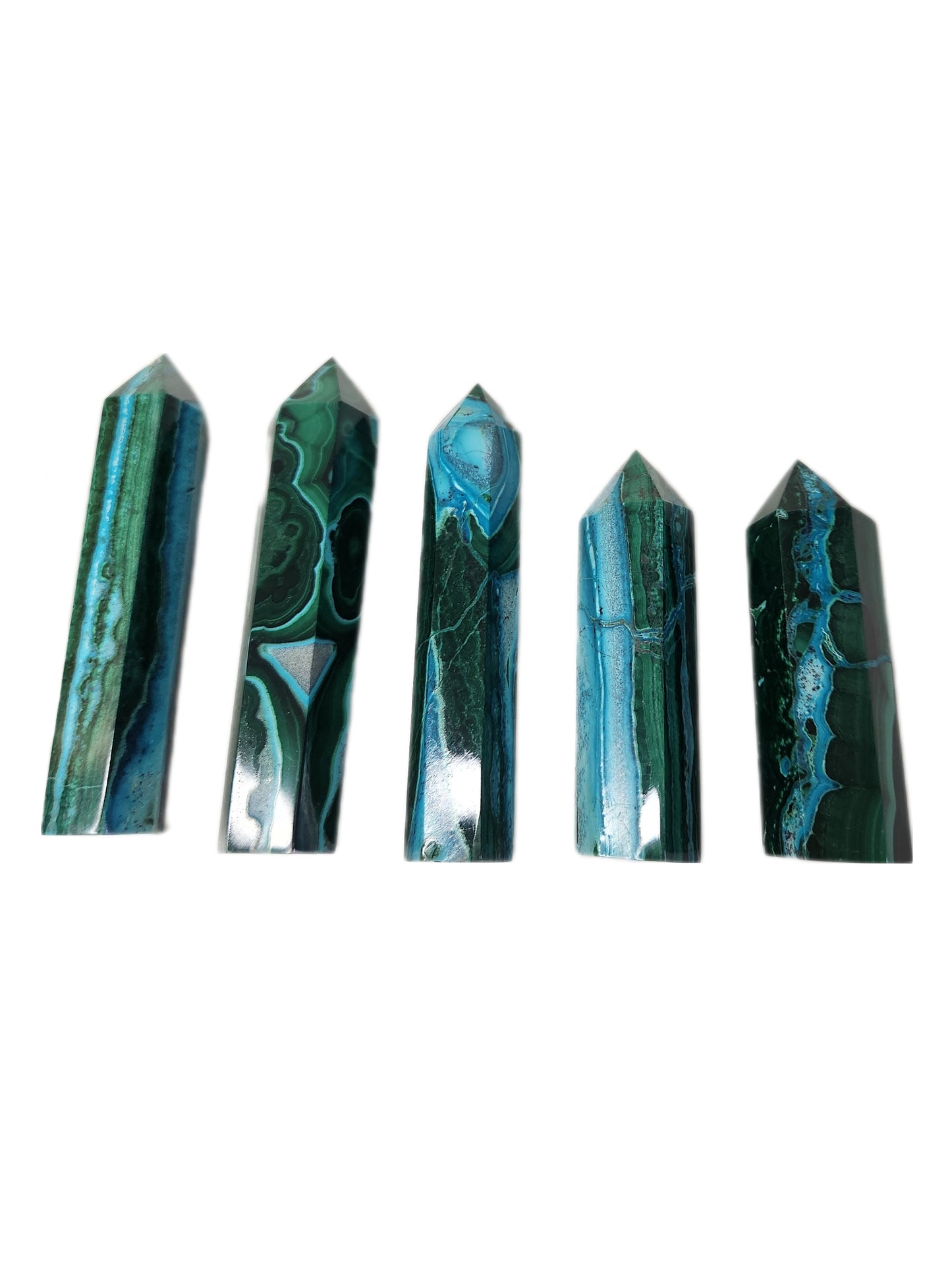 Malachite Chrysocolla Towers