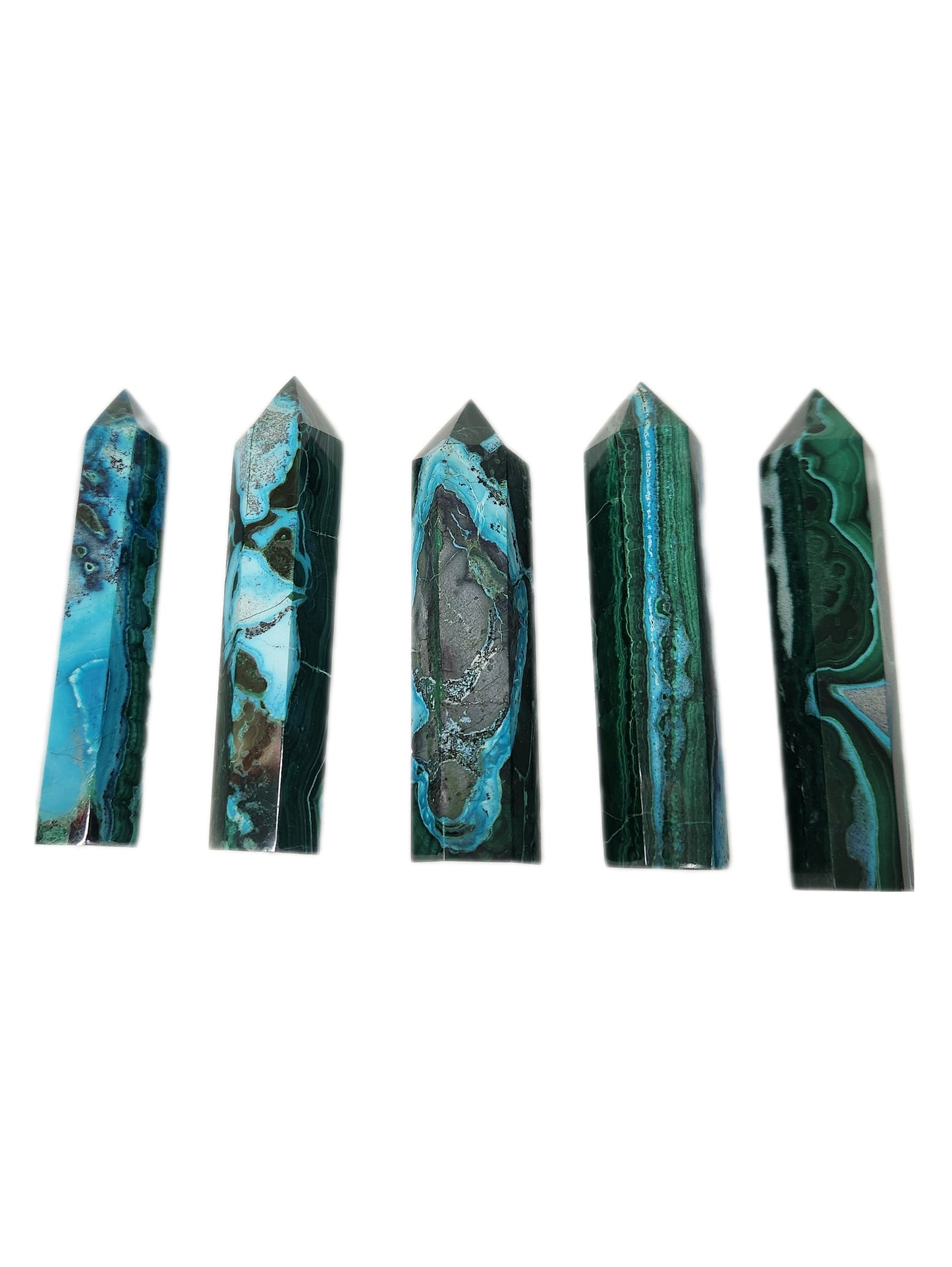 Malachite Chrysocolla Towers