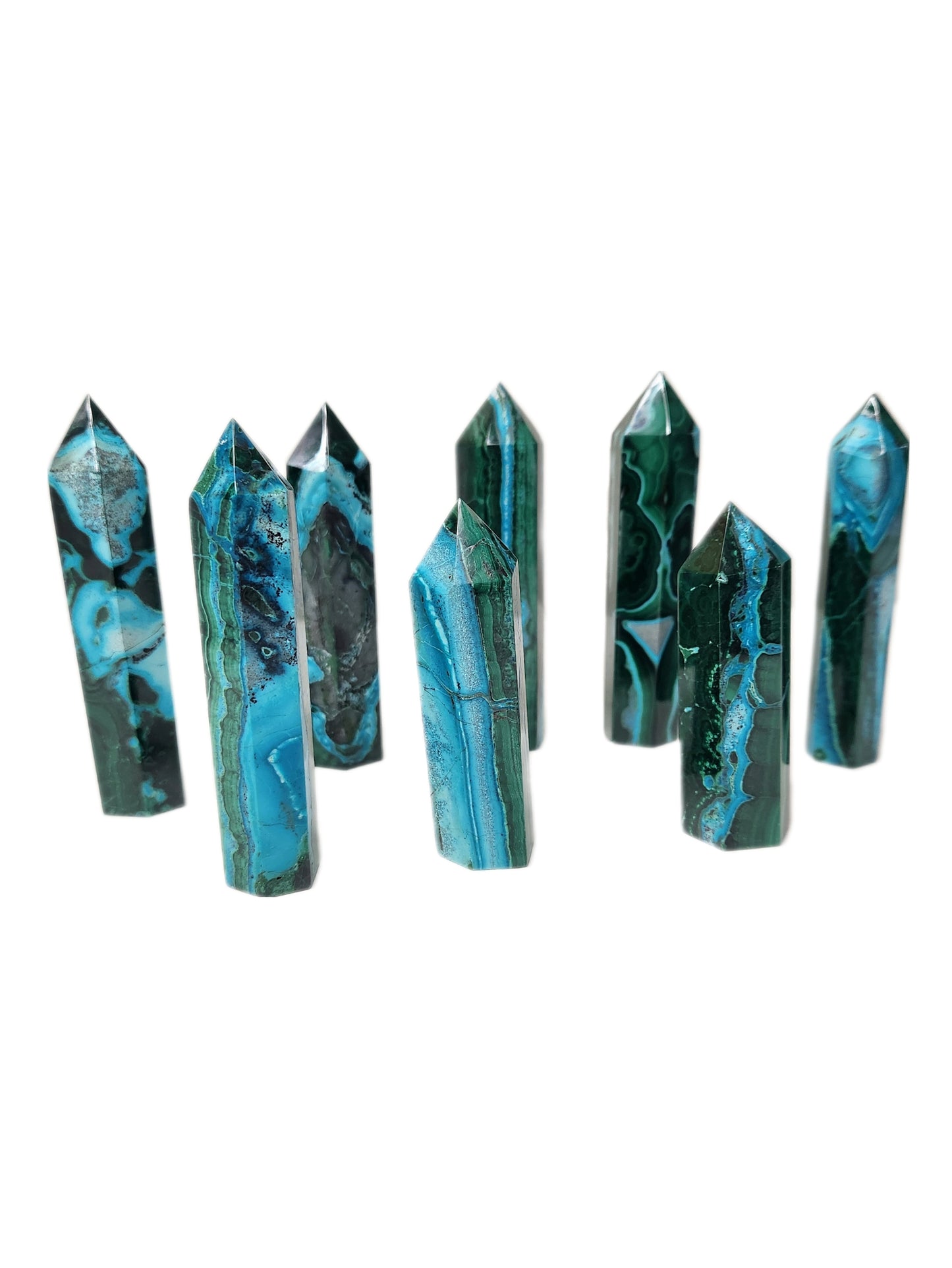 Malachite Chrysocolla Towers