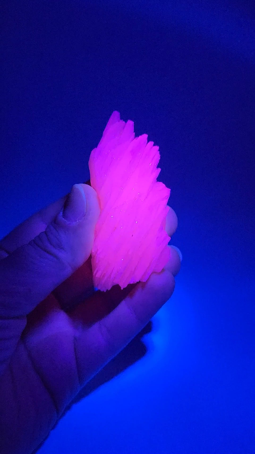 UV Reactive Pink Calcite
