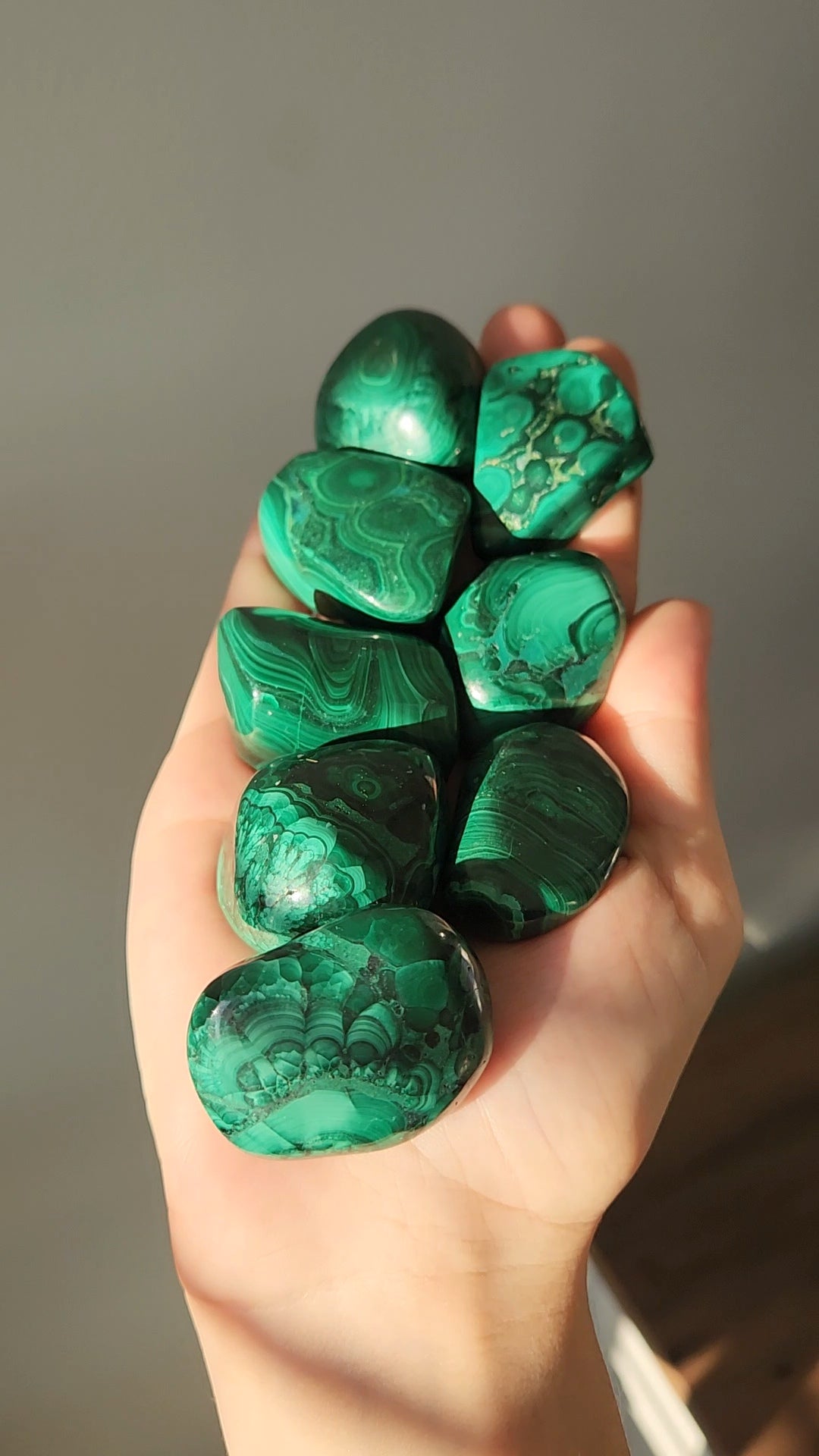 Malachite Tumbled Stones