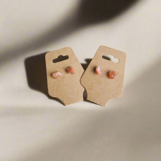 Sunstone Stud Earrings