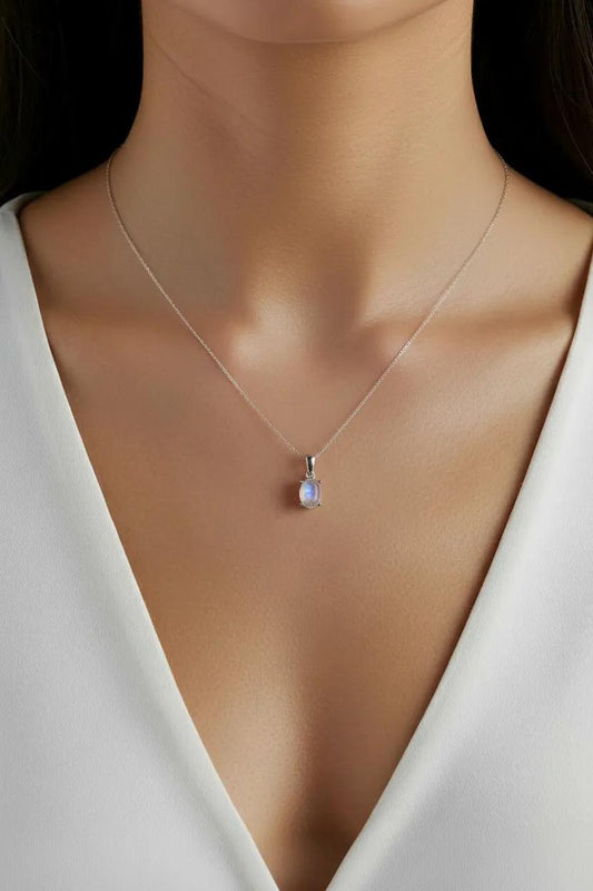 Moonstone Necklace Pendant | 925 Sterling Silver