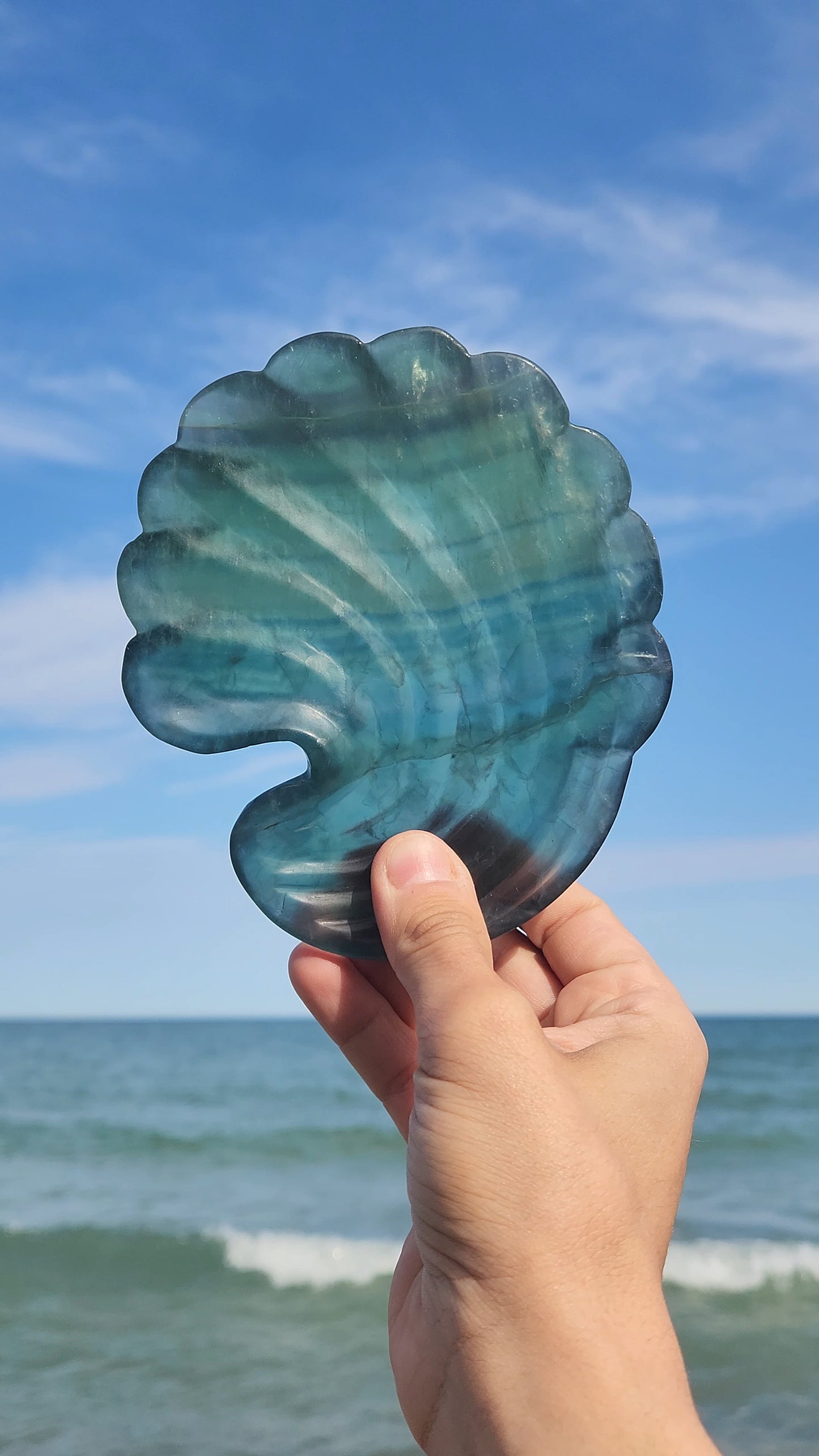 Fluorite Shell Dish