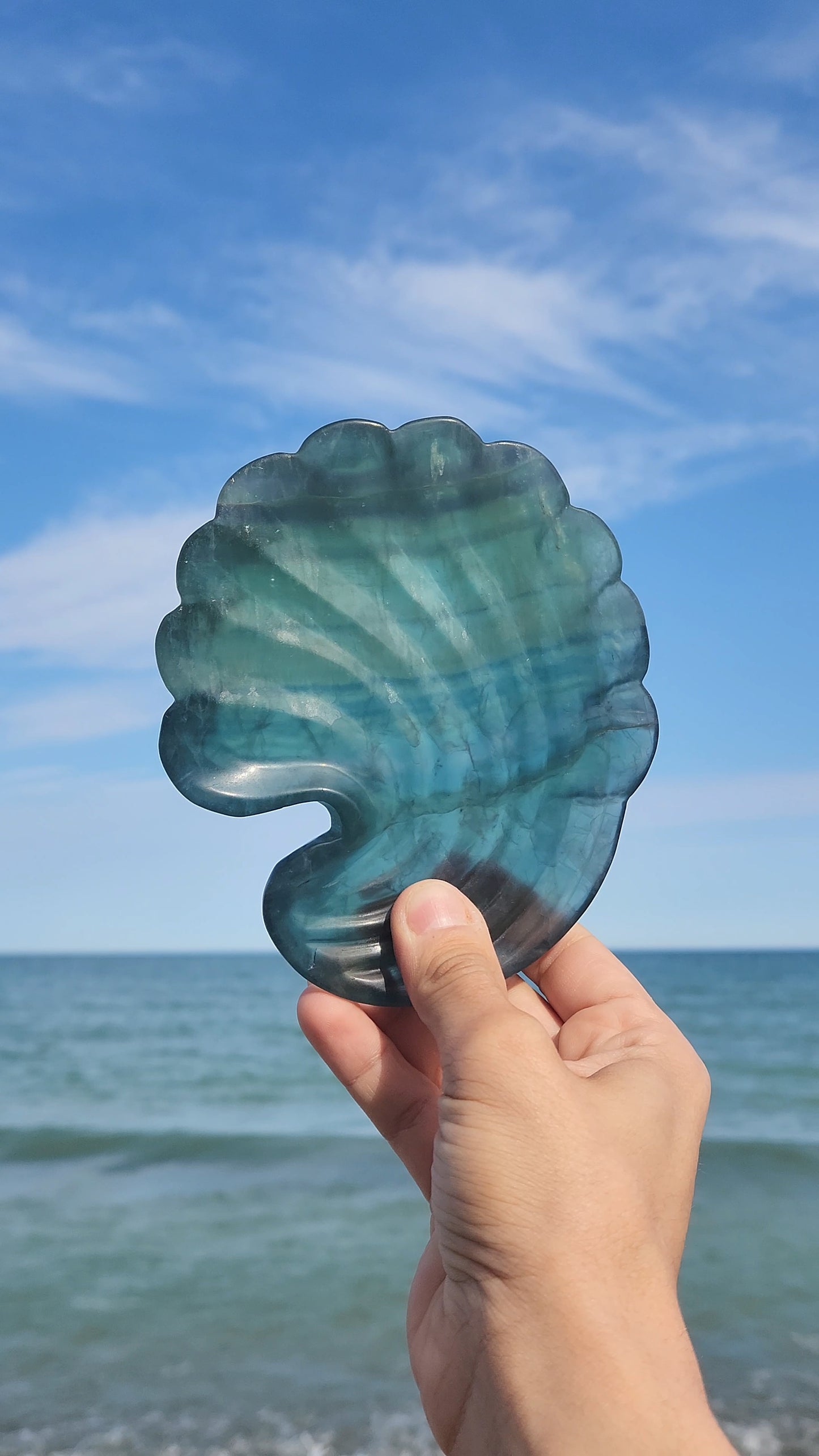 Fluorite Shell Dish