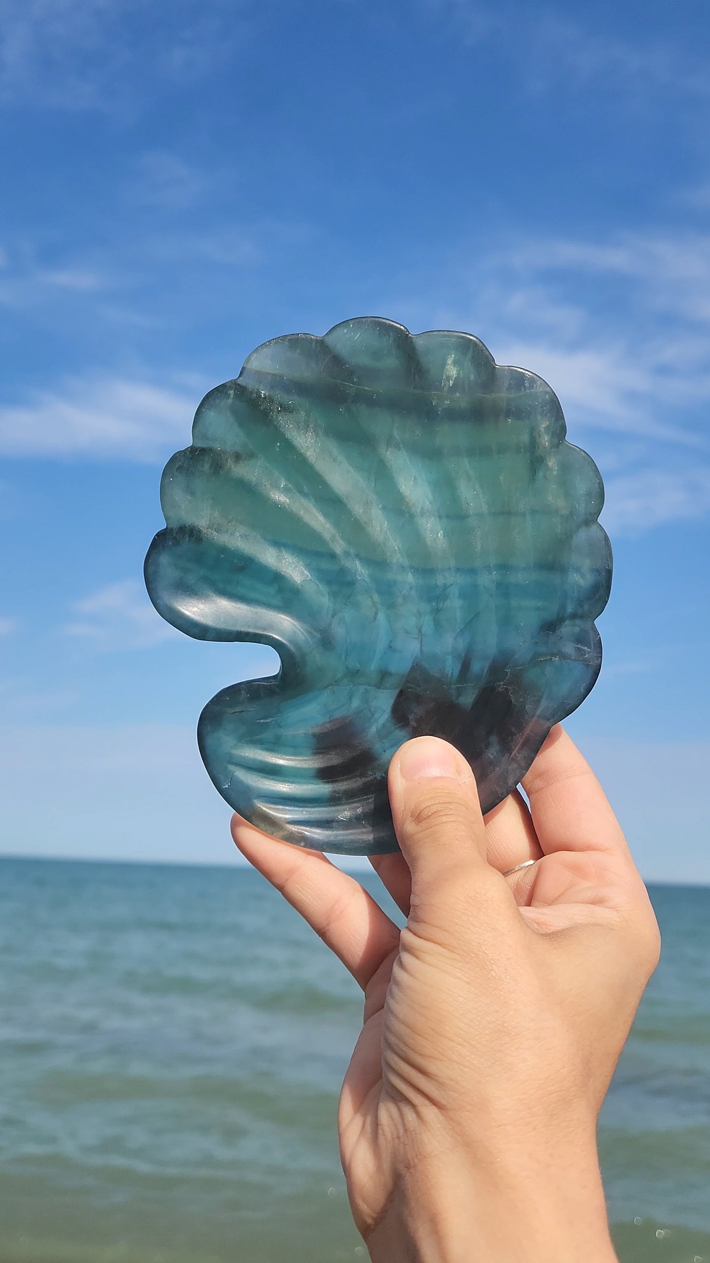 Fluorite Shell Dish