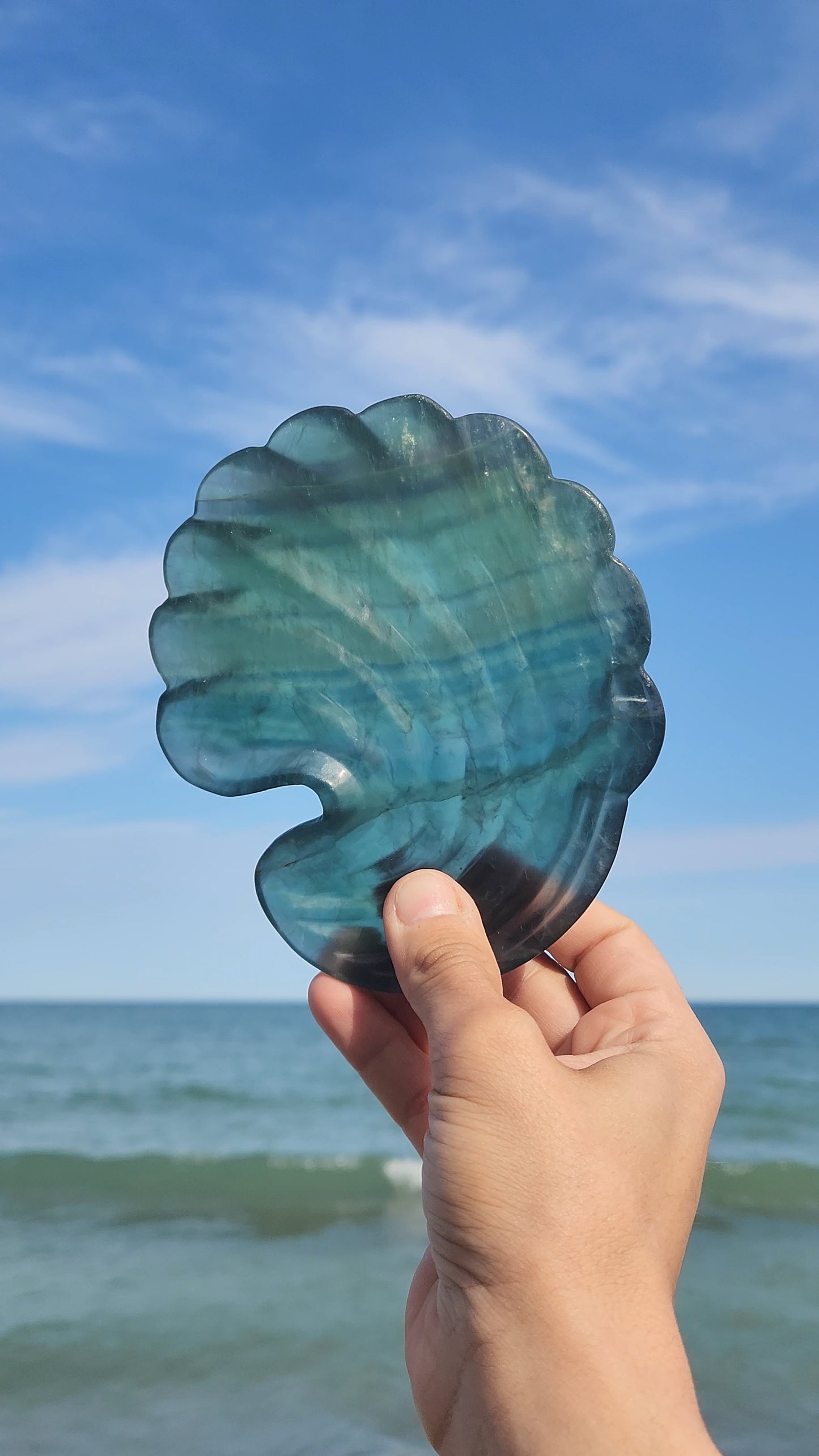 Fluorite Shell Dish