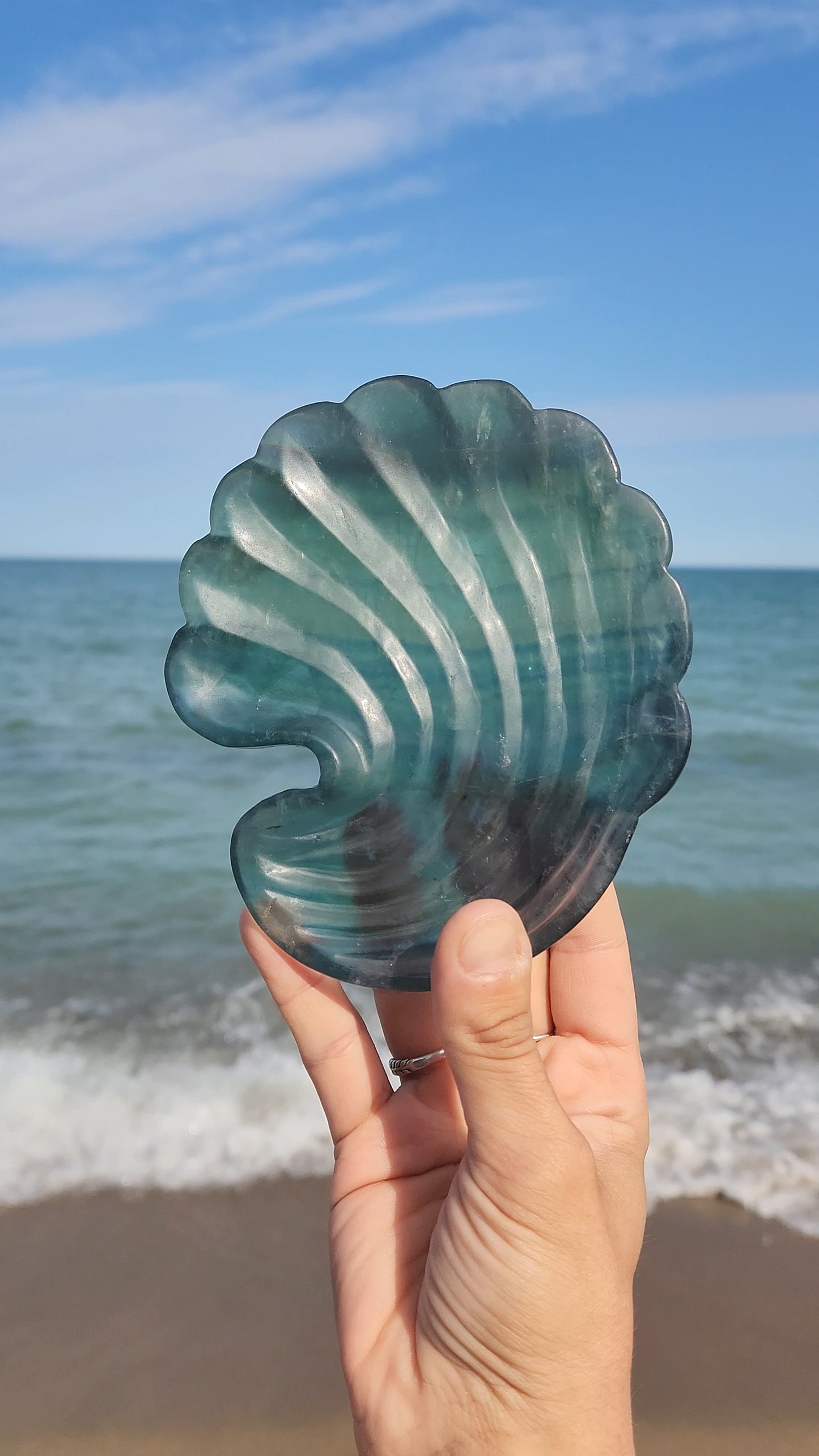 Fluorite Shell Dish