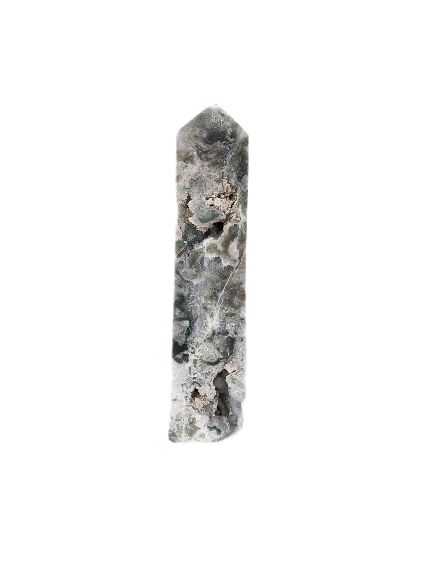 Moss Agate Tower Large