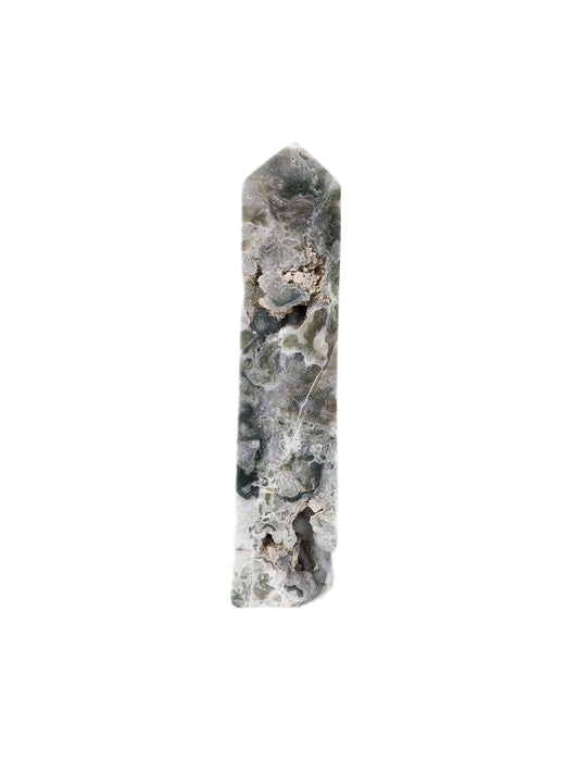 Moss Agate Tower Large