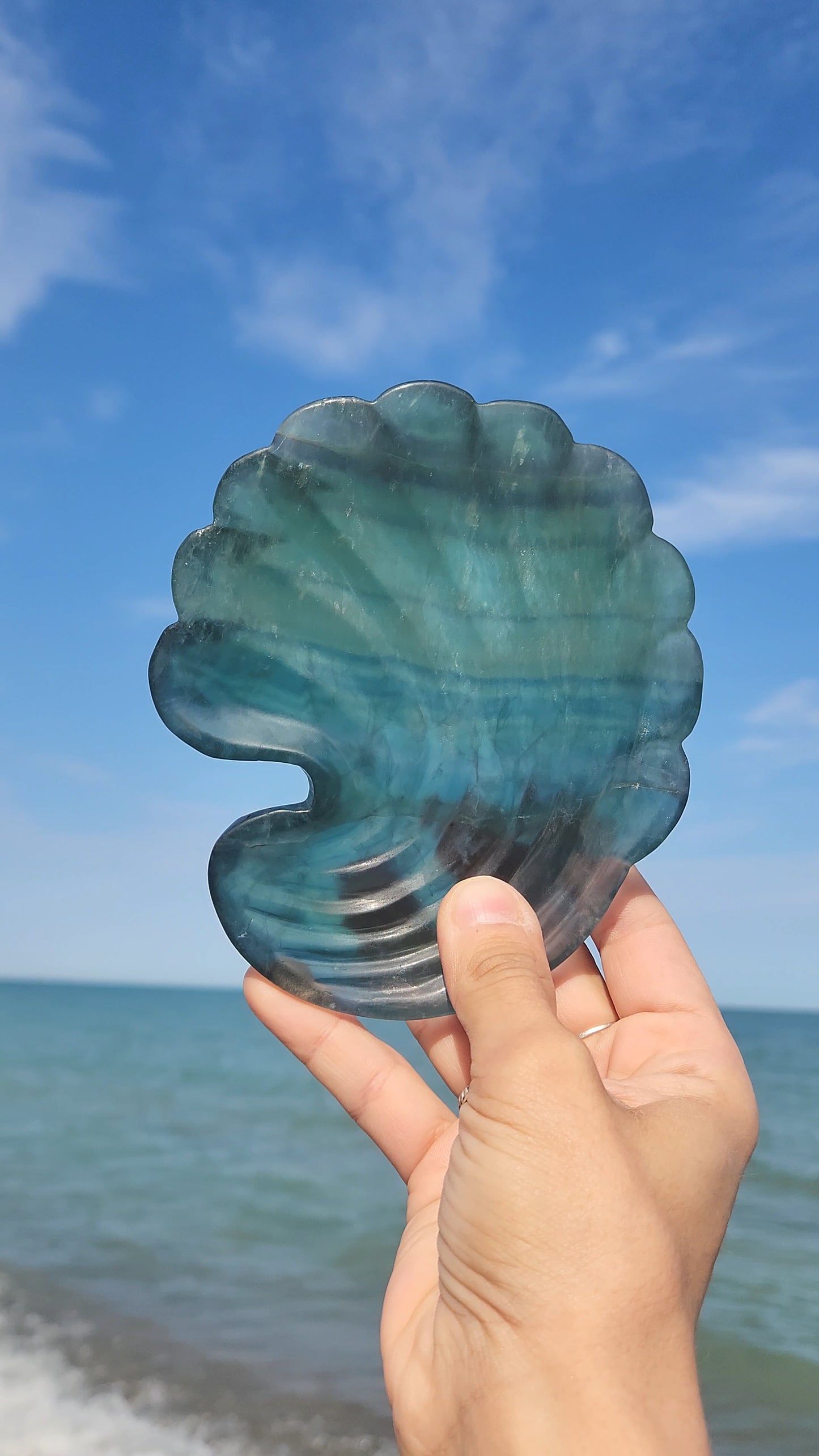 Fluorite Shell Dish