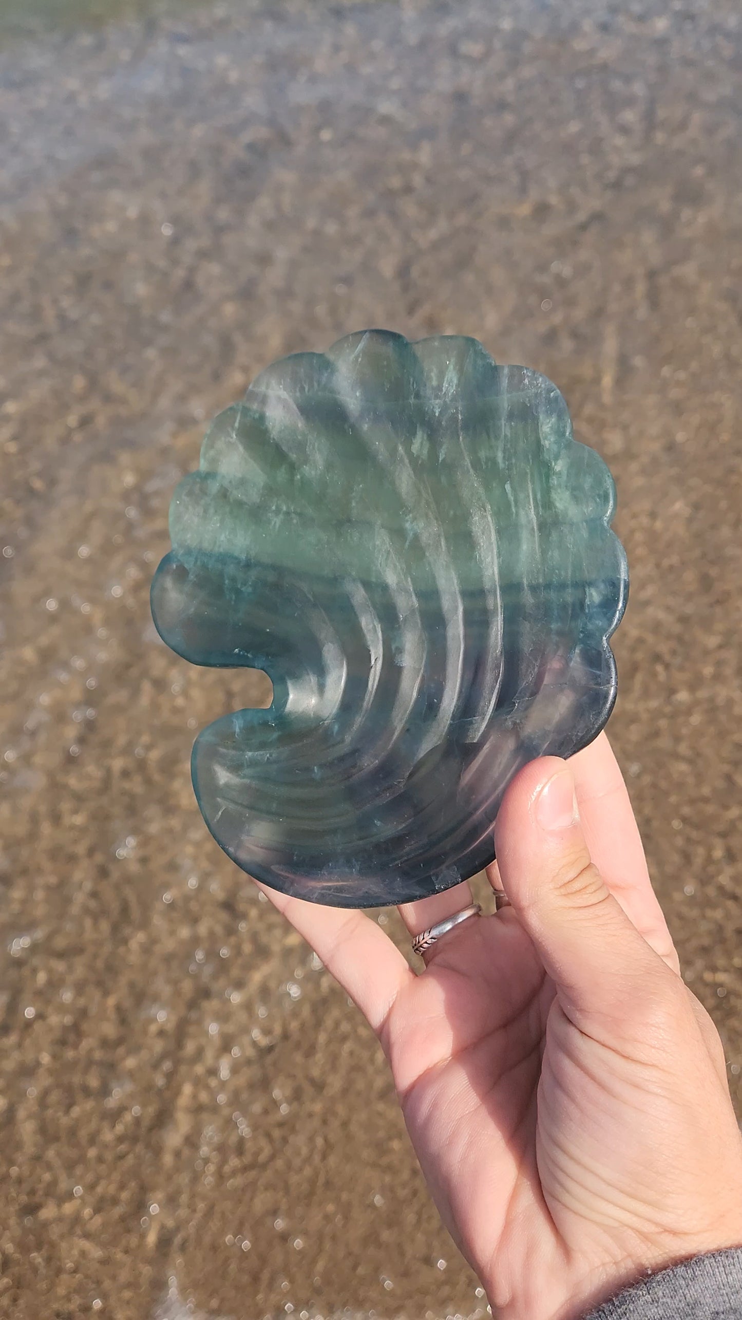 Fluorite Shell Dish