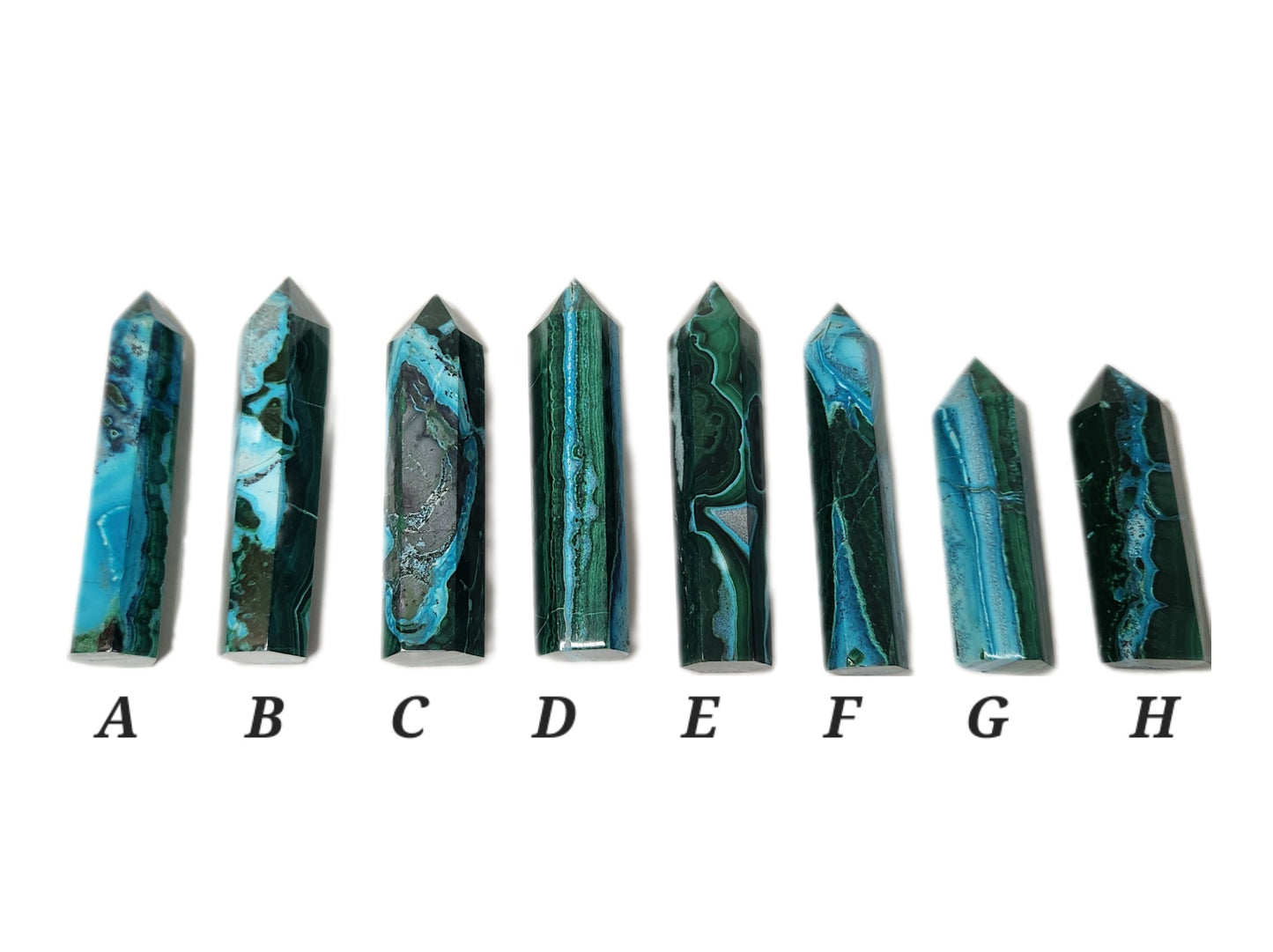 Malachite Chrysocolla Towers