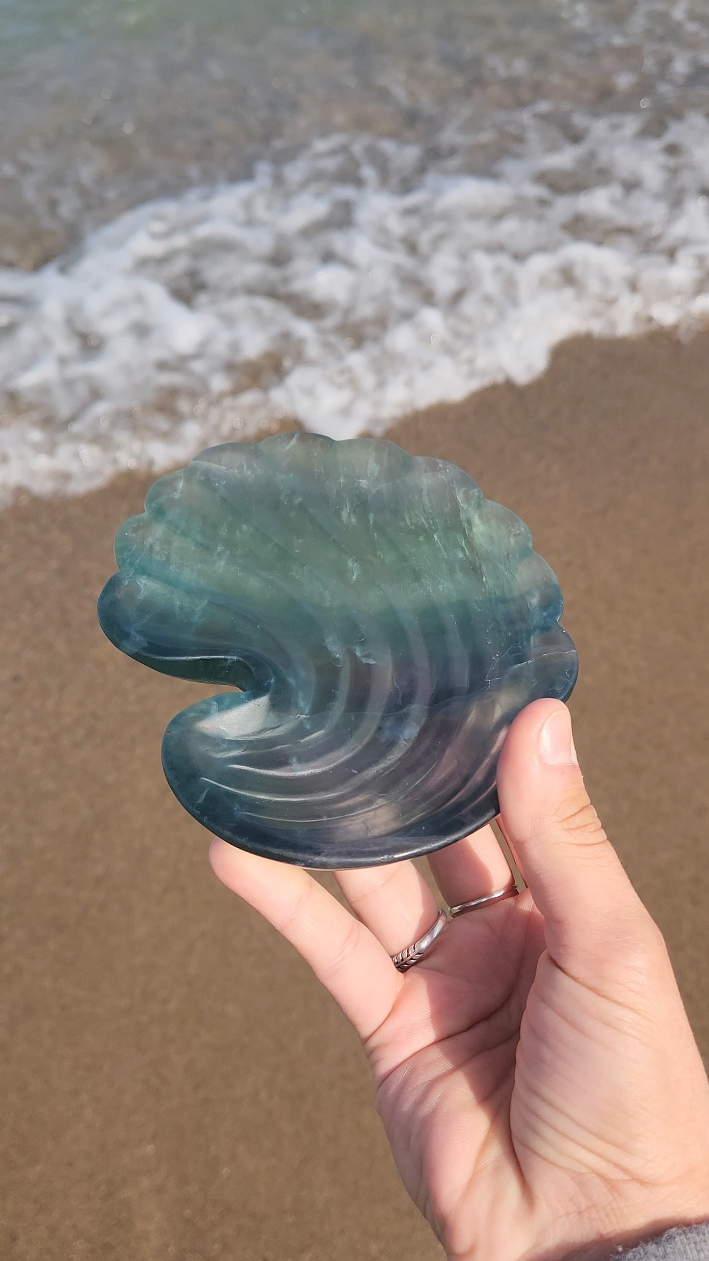 Fluorite Shell Dish